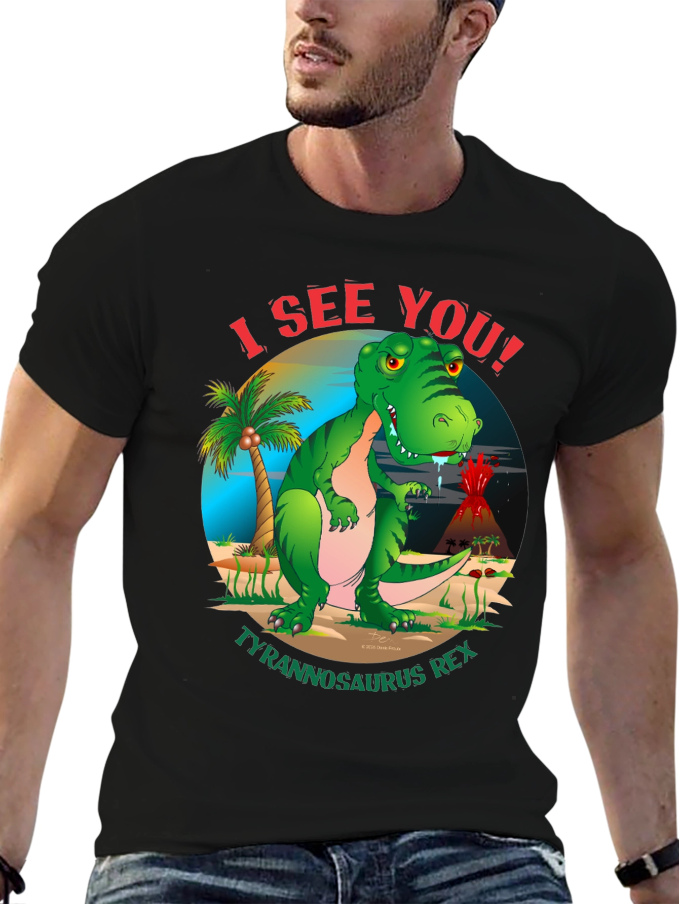 I See You Tyrannosaurus Rex Graphic T-Shirt