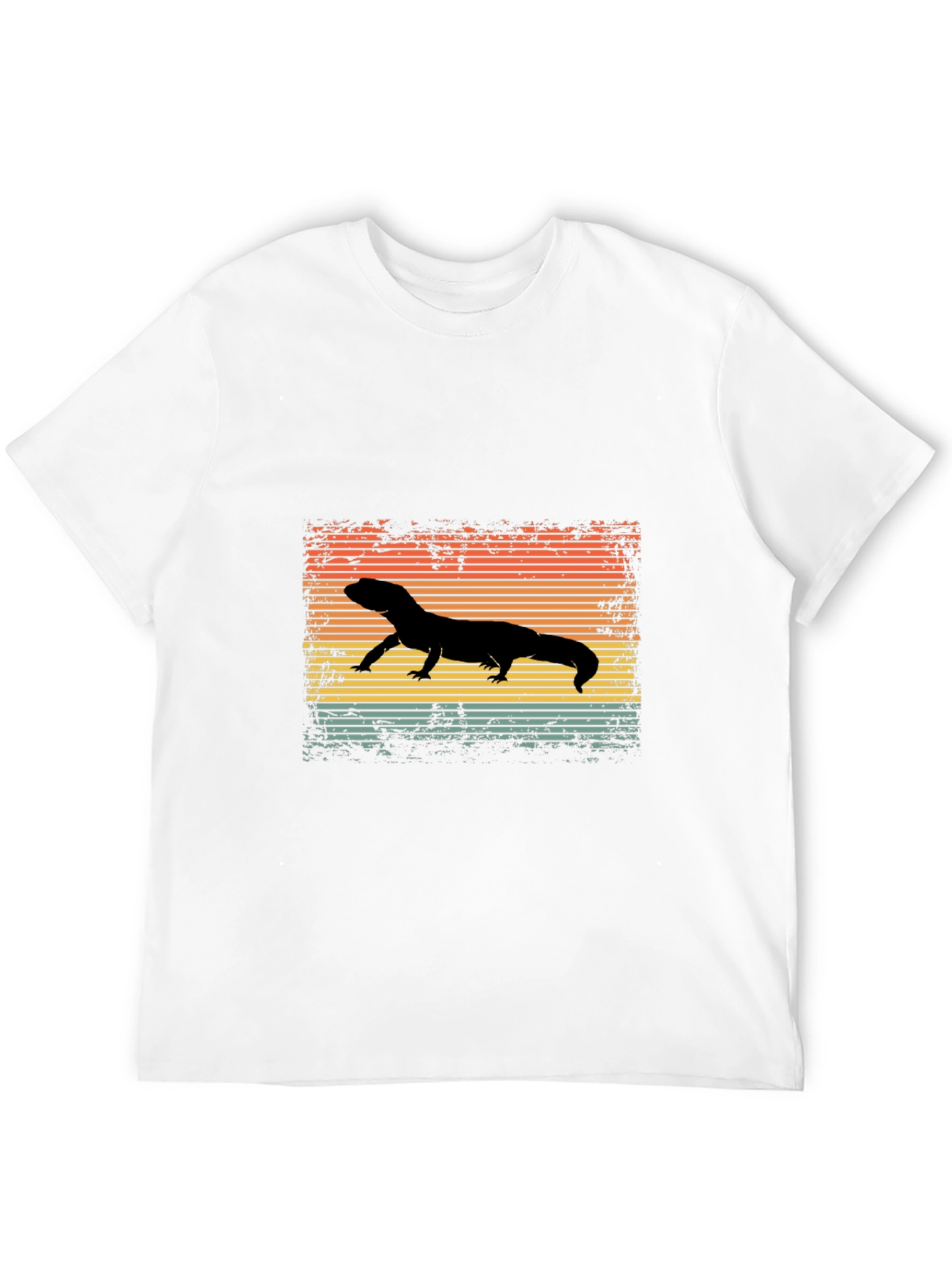 Retro Lizard Silhouette T-Shirt