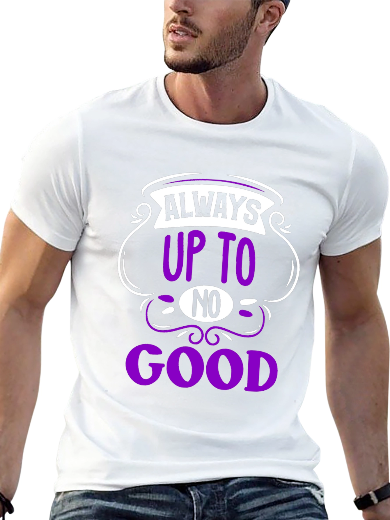 Always Up To No Good Black T-Shirt