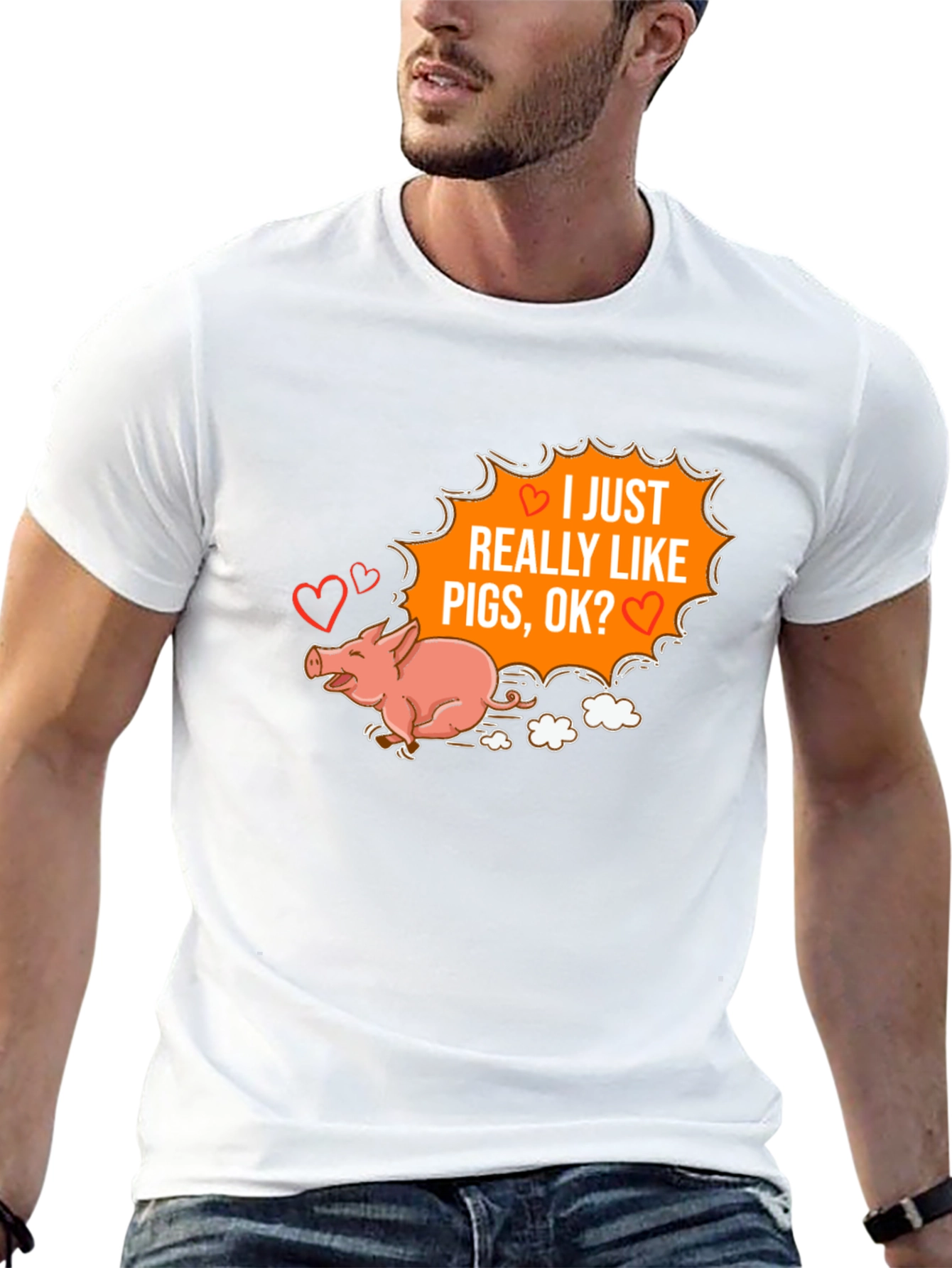 I Heart Pigs Graphic Tee
