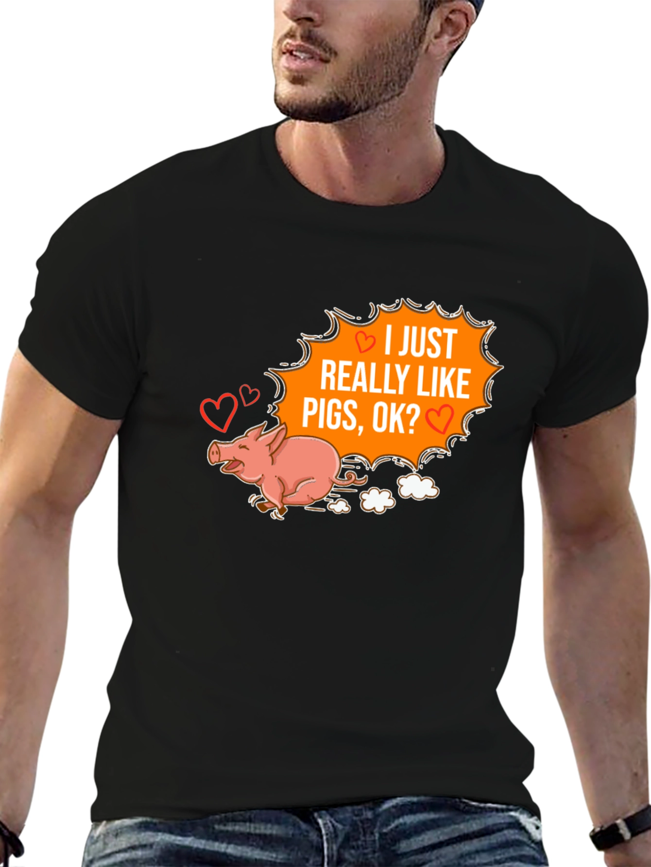 I Heart Pigs Graphic Tee