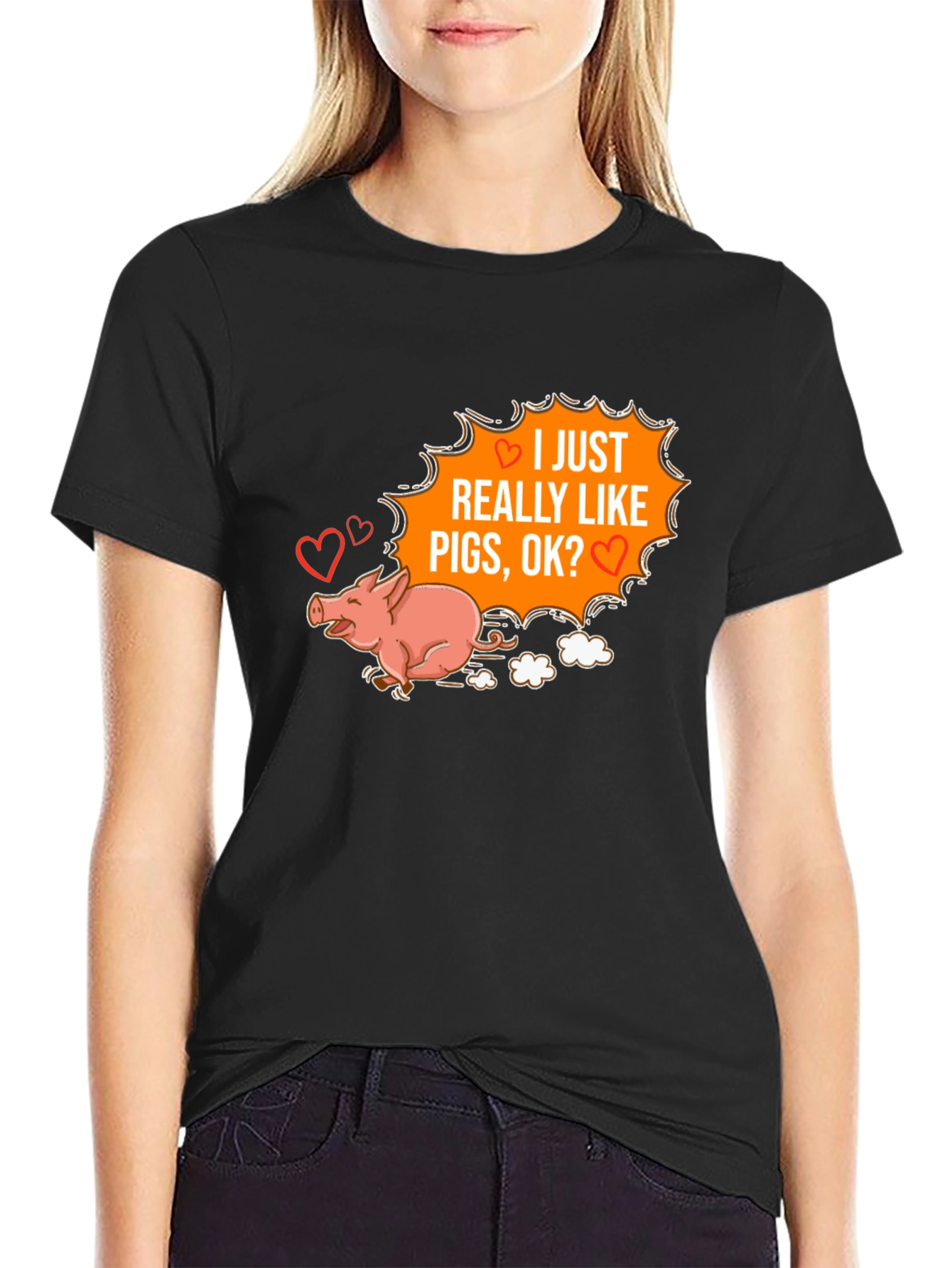 I Heart Pigs Graphic Tee