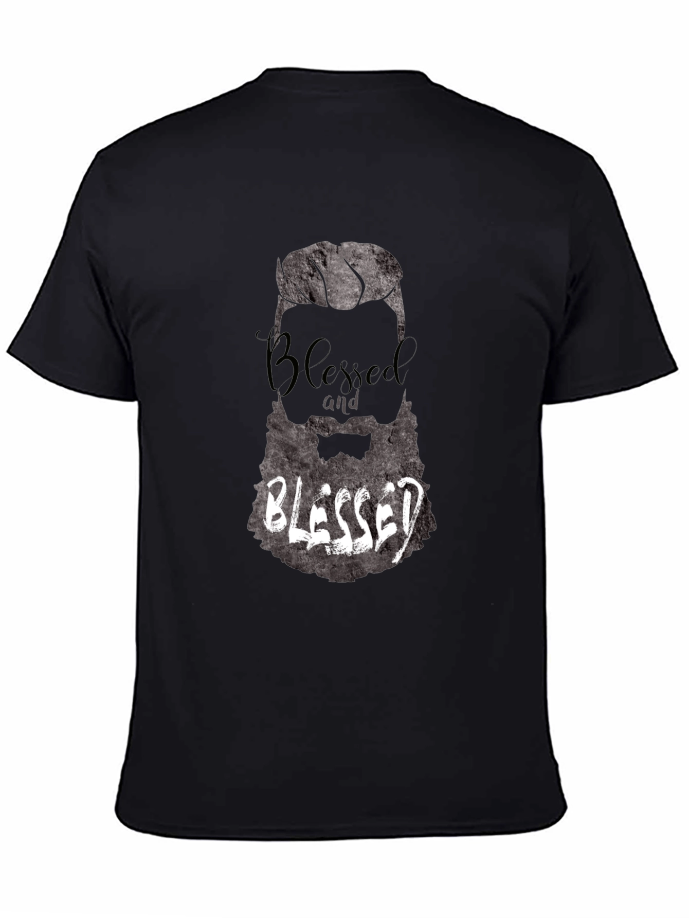 Blessed Beard Graphic T-Shirt - Mens Black Tee