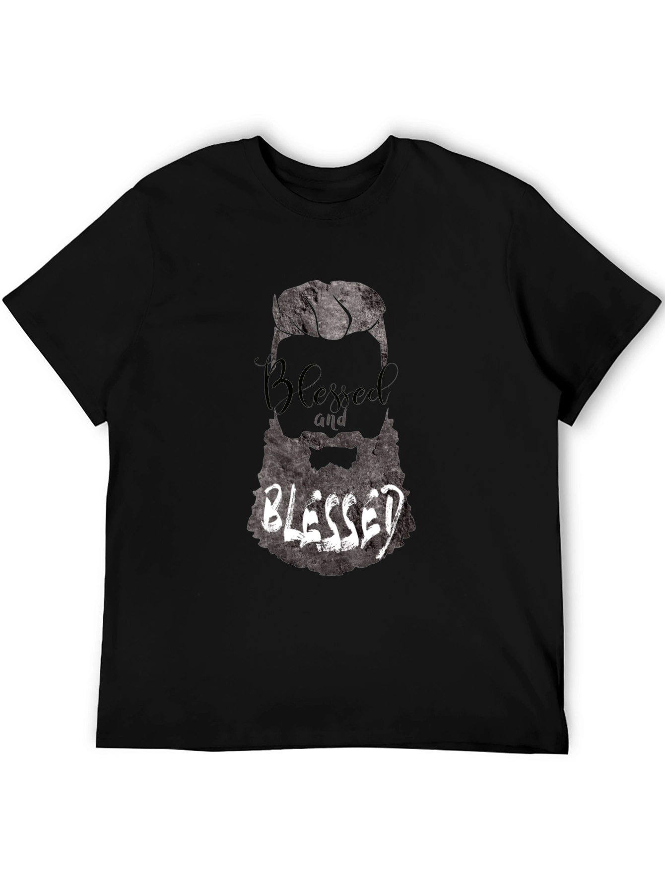 Blessed Beard Graphic T-Shirt - Mens Black Tee