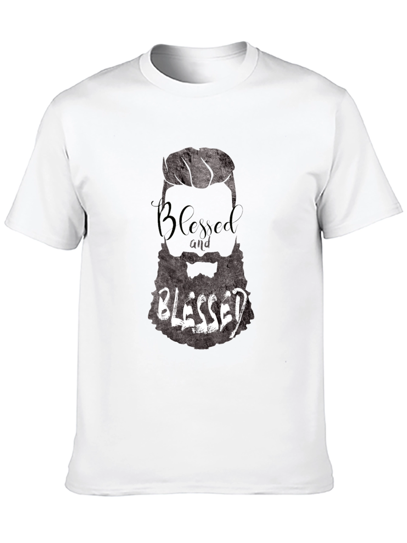 Blessed Beard Graphic T-Shirt - Mens Black Tee