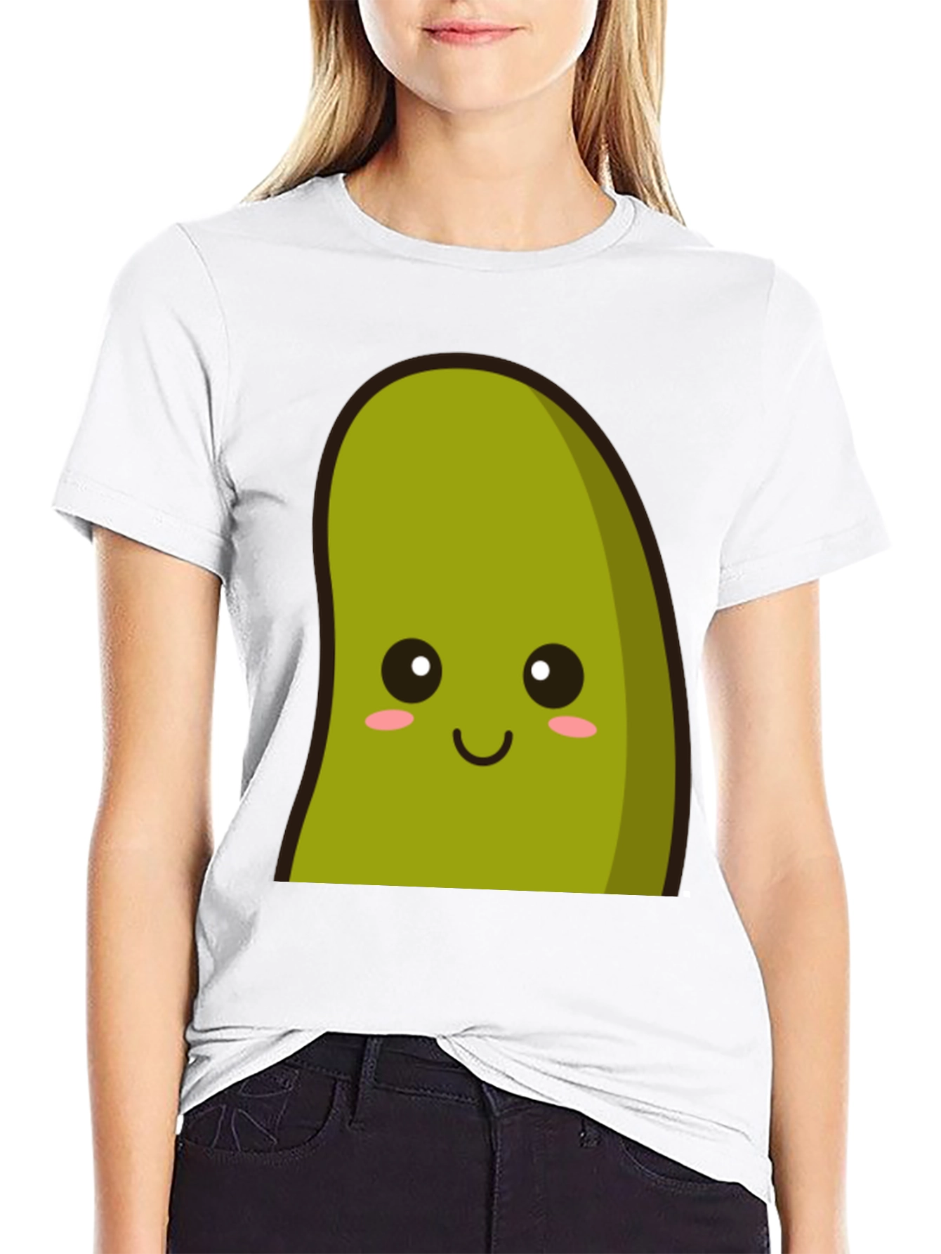 Kawaii Avocado Graphic Tee - Unisex Soft Cotton Blend