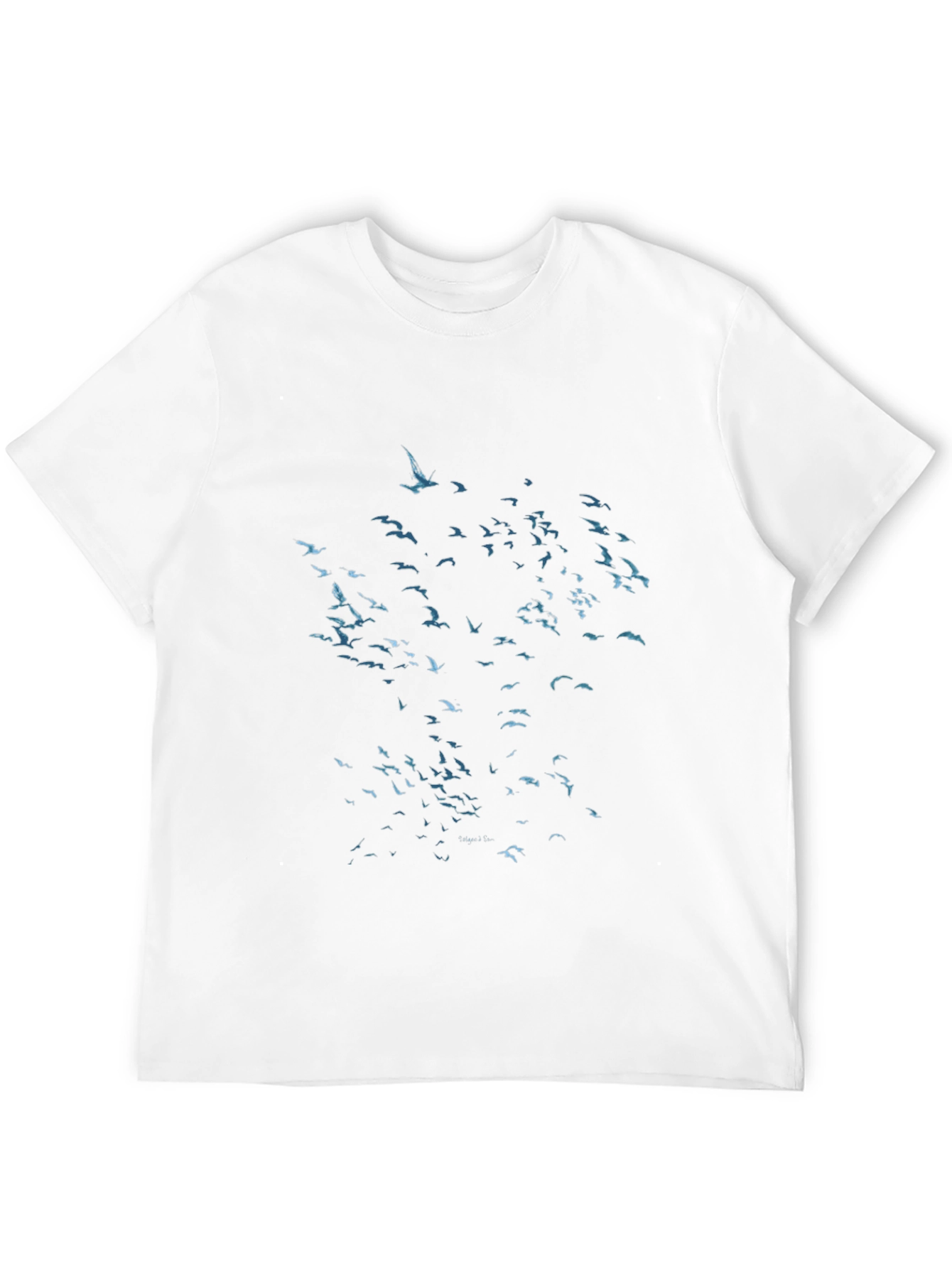 Flock of Birds Graphic Black T-Shirt