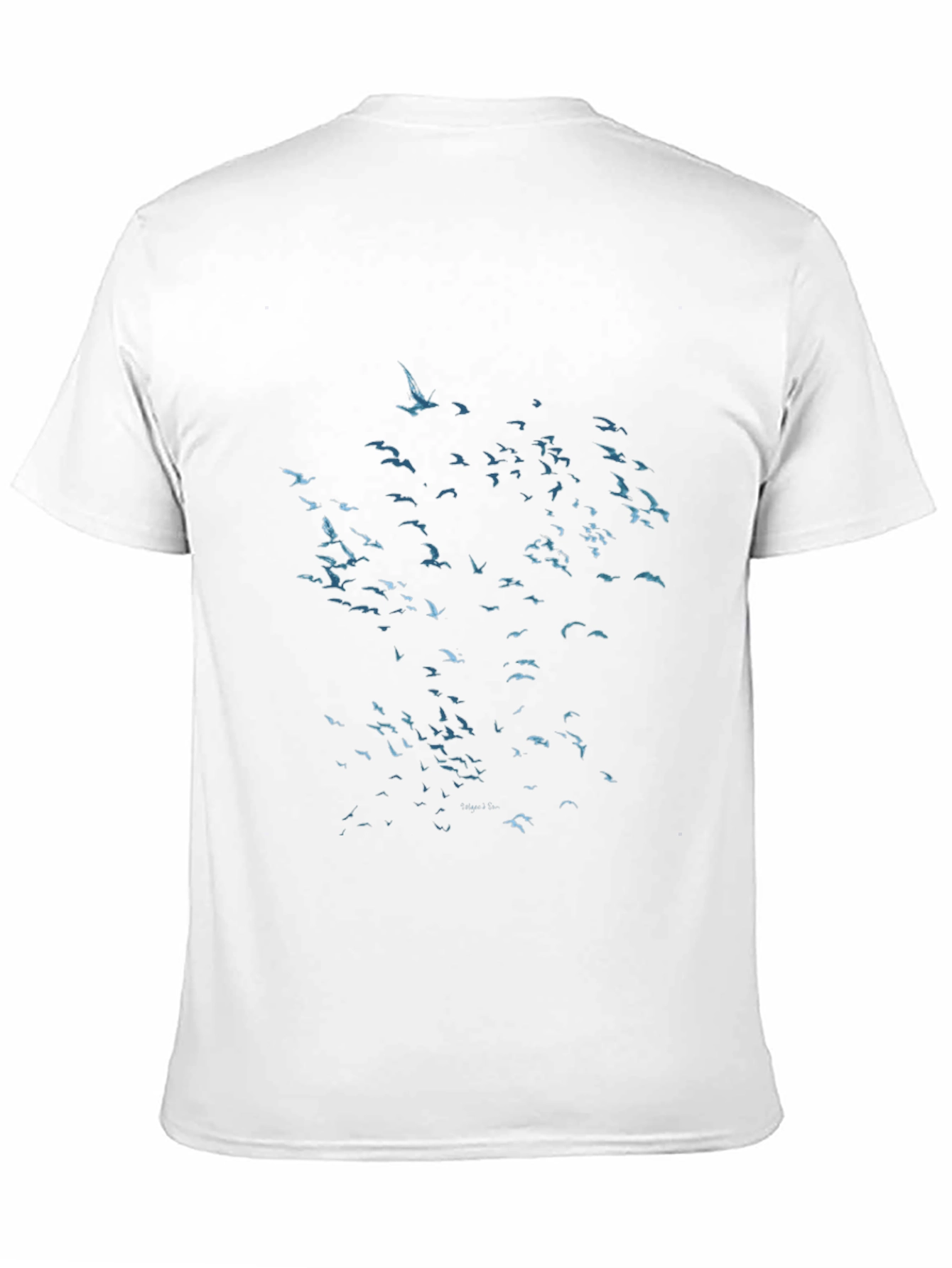 Flock of Birds Graphic Black T-Shirt