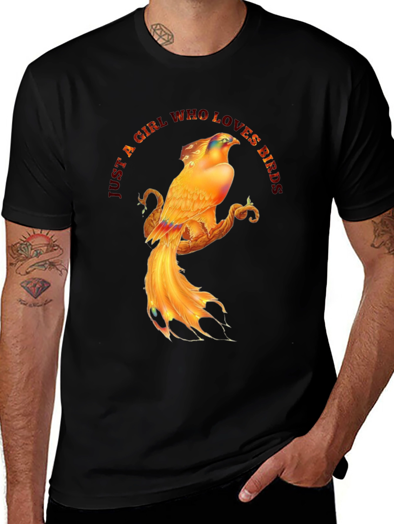Bird Lover T-Shirt - Phoenix Design