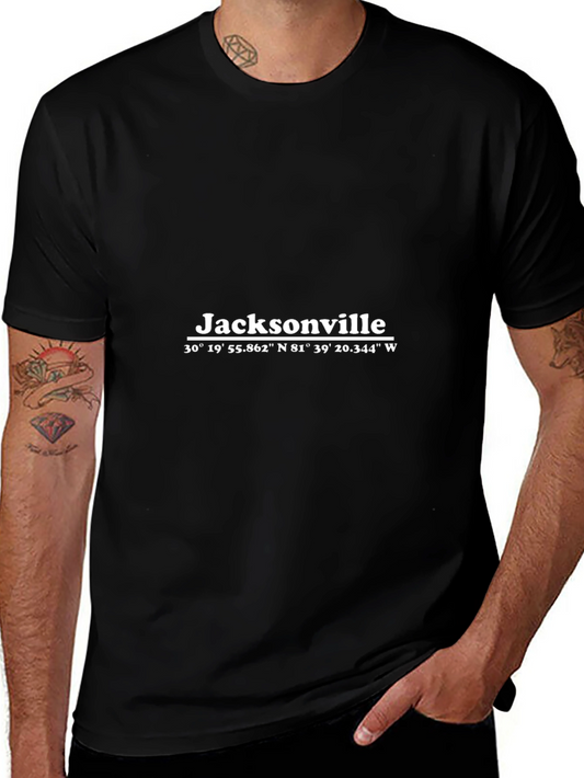 Jacksonville Coordinates Graphic Tee - Black