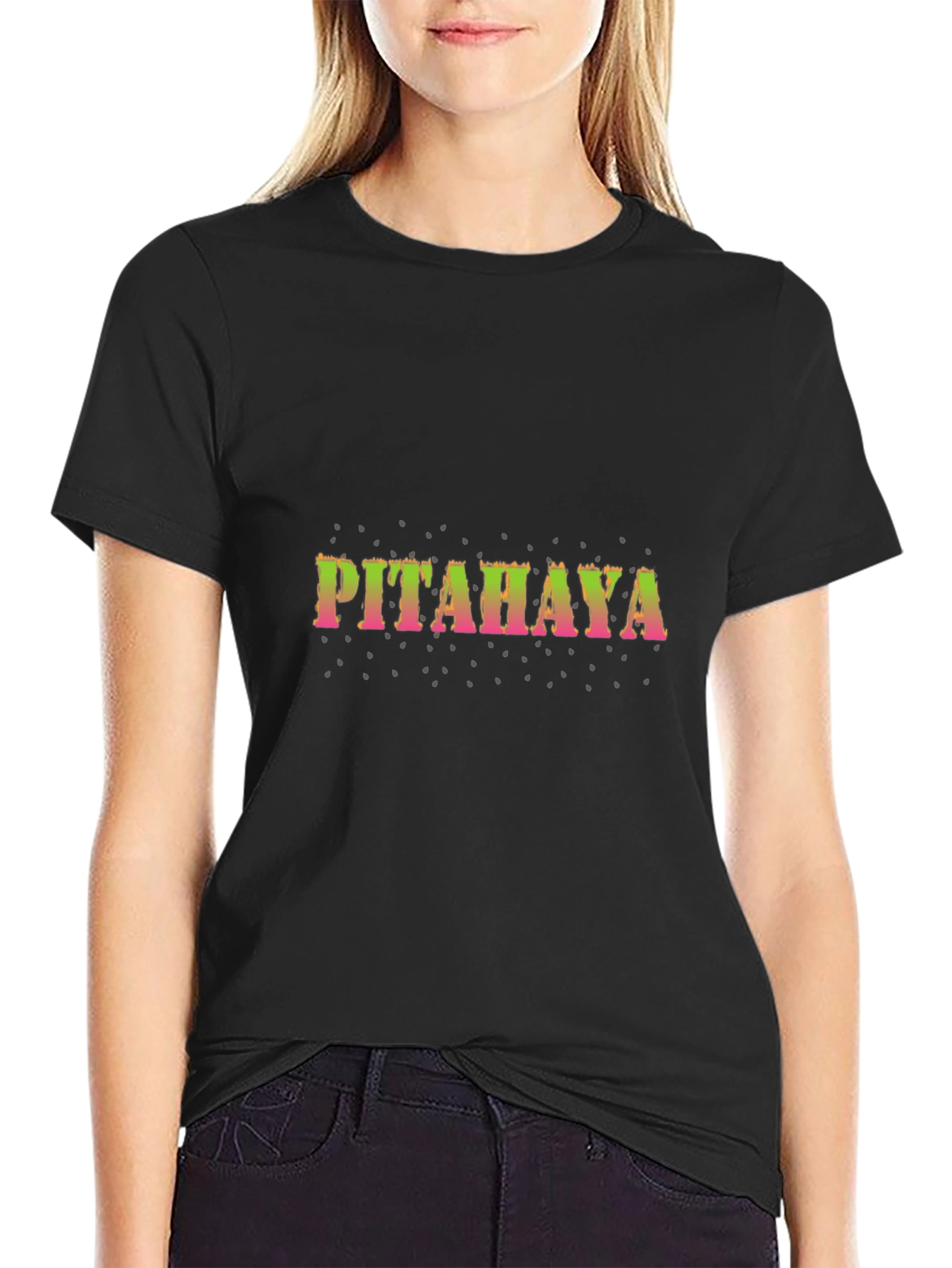 Pitahaya Dragon Fruit Black T-Shirt