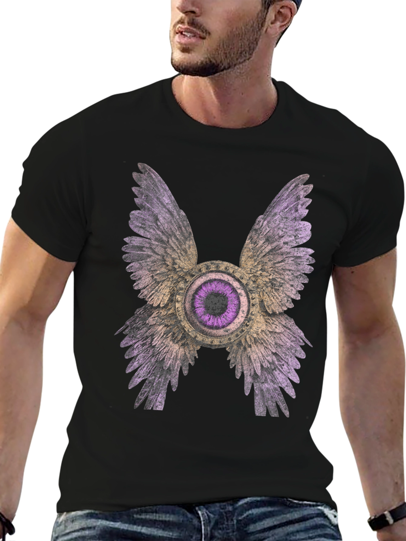 Winged Eye Graphic Tee - Bold Statement Shirt