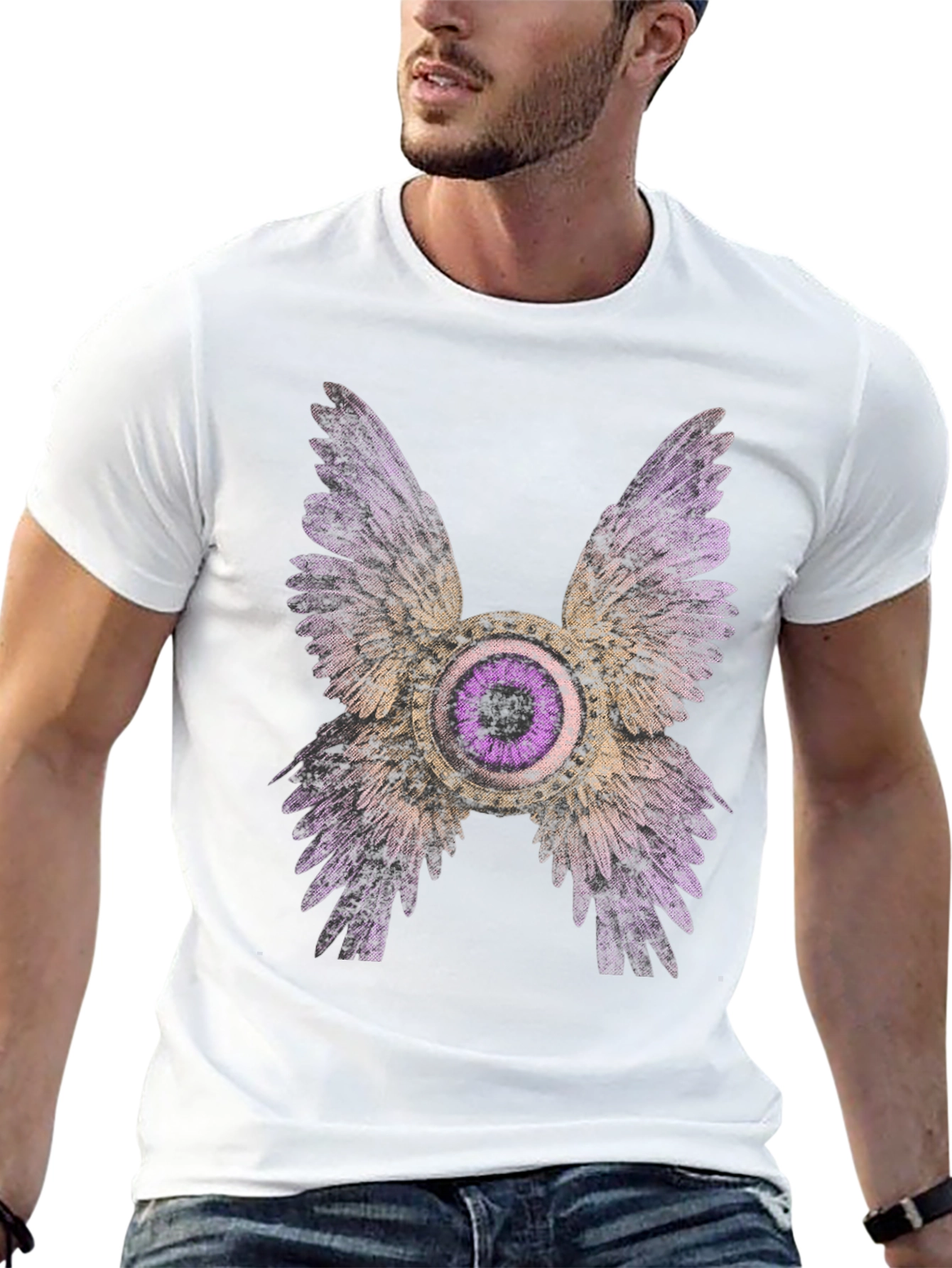 Winged Eye Graphic Tee - Bold Statement Shirt