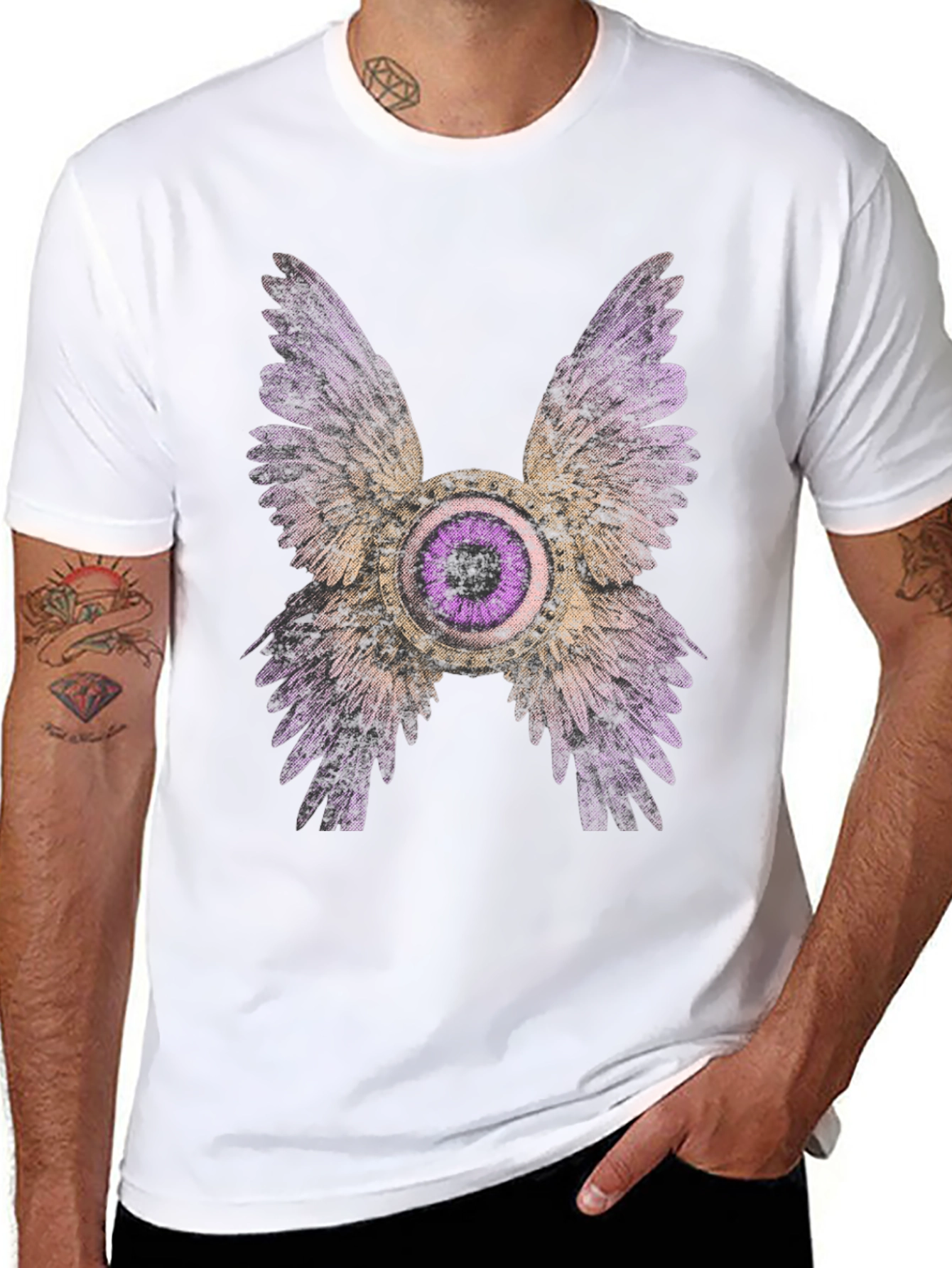 Winged Eye Graphic Tee - Bold Statement Shirt