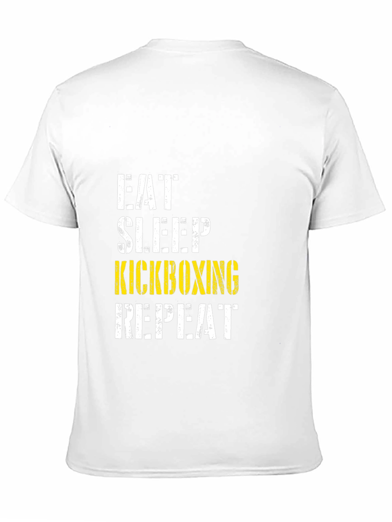 Eat Sleep Kickboxing Repeat Graphic Tee - Black