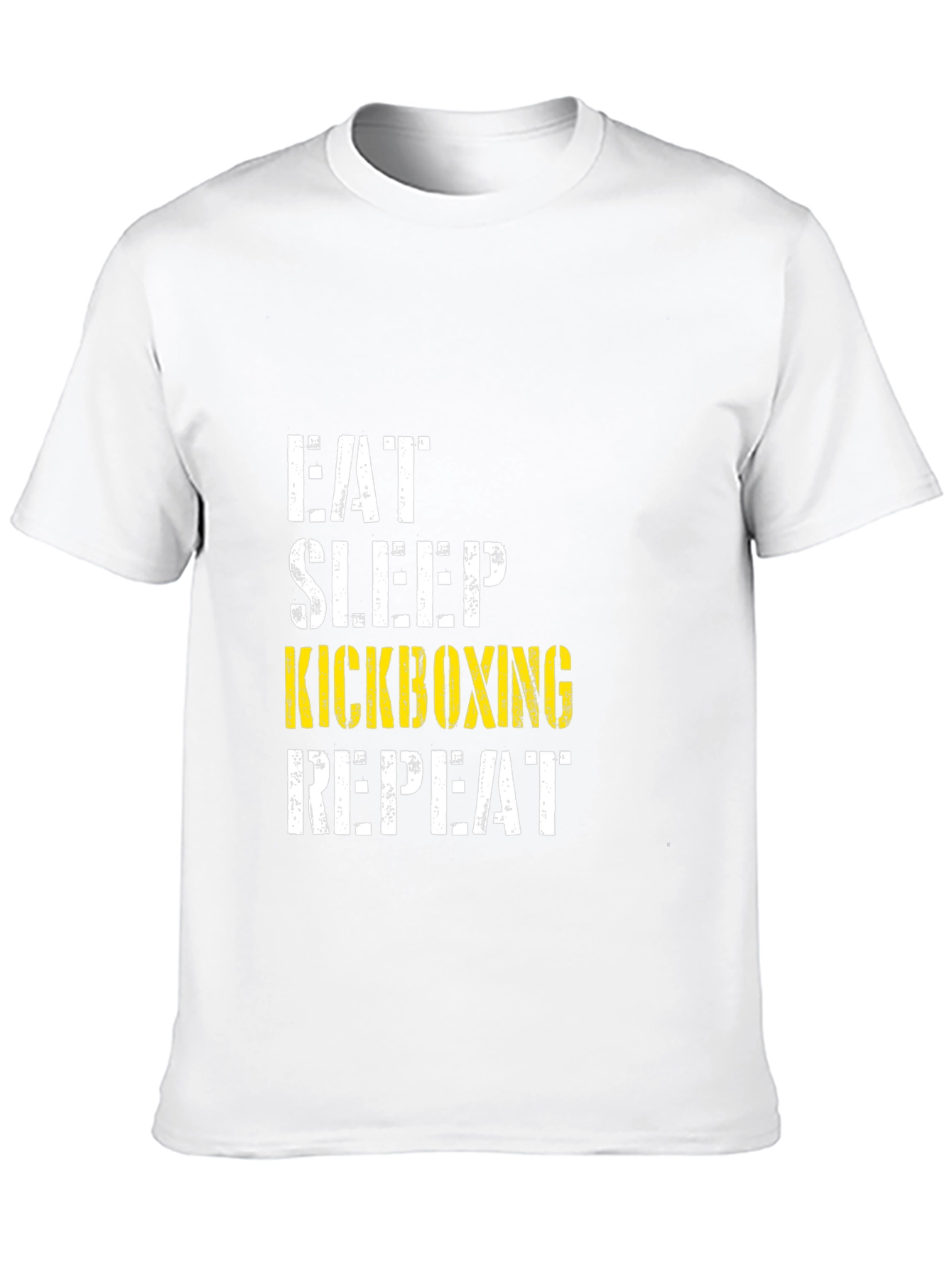 Eat Sleep Kickboxing Repeat Graphic Tee - Black