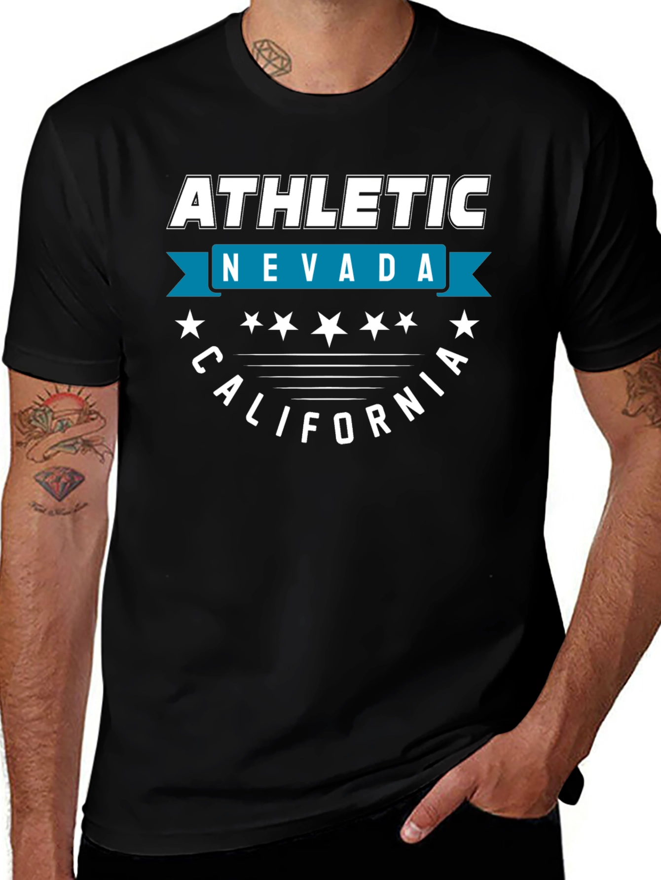 Athletic Nevada California T-Shirt