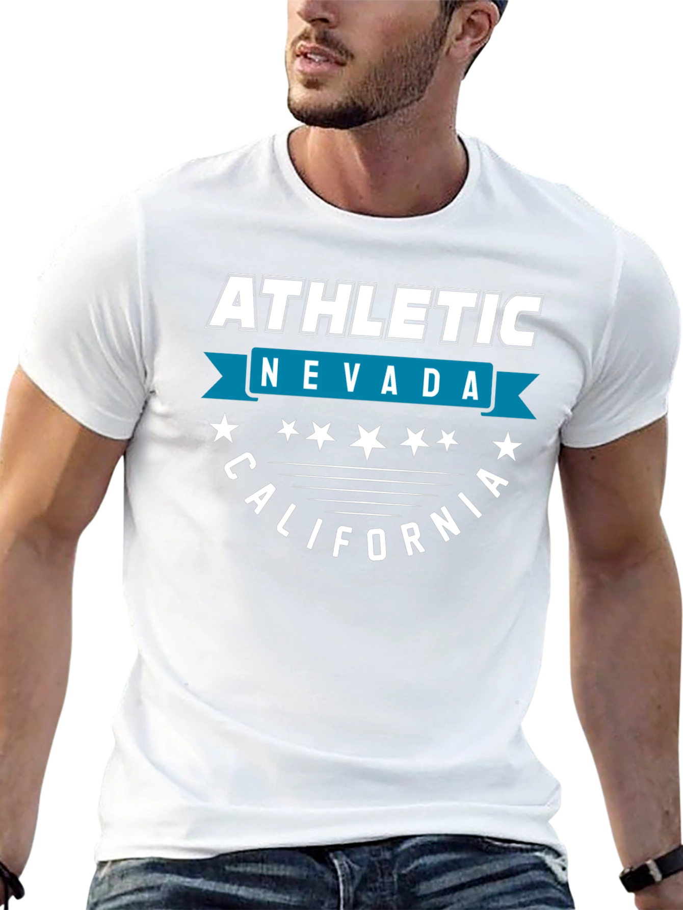 Athletic Nevada California T-Shirt