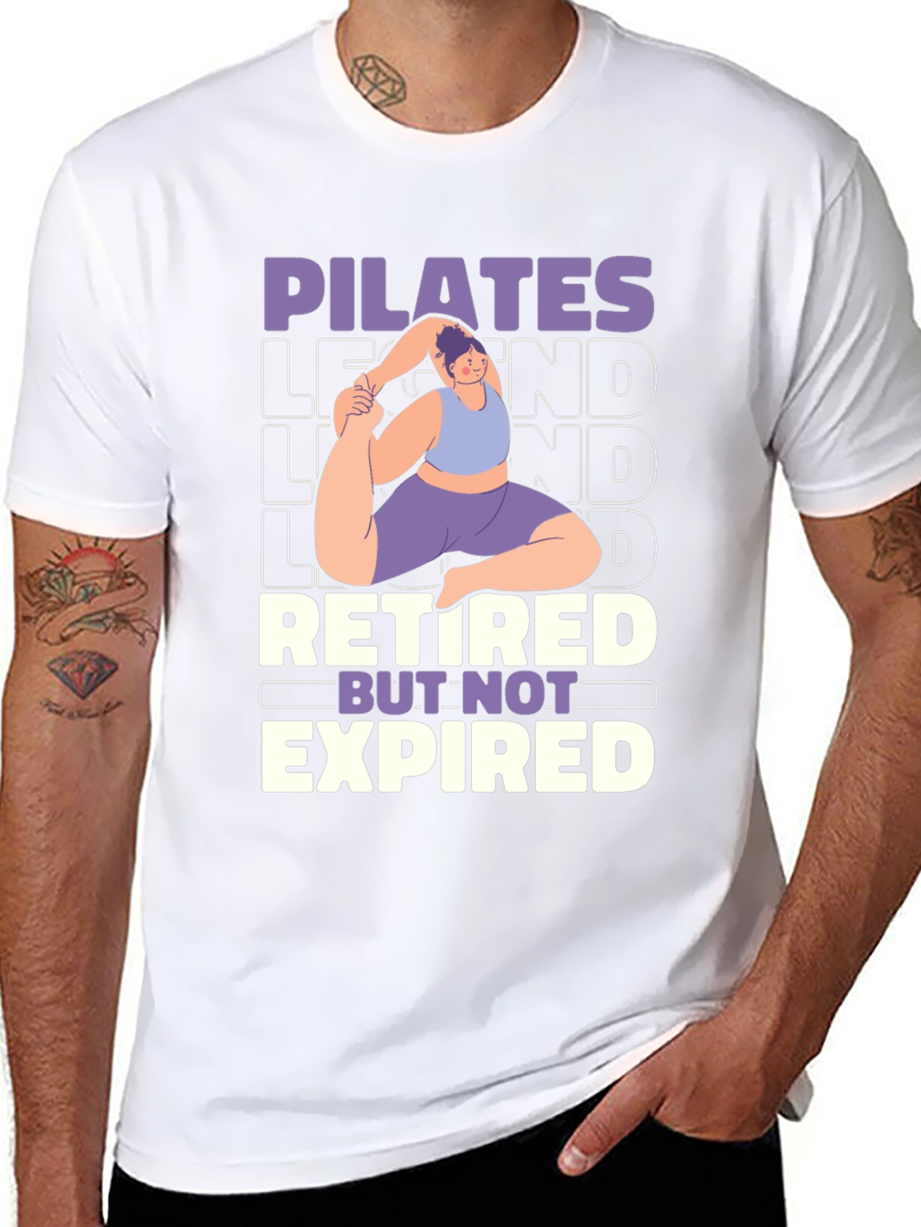 Pilates Legend Retired But Not Expired Graphic T-Shirt