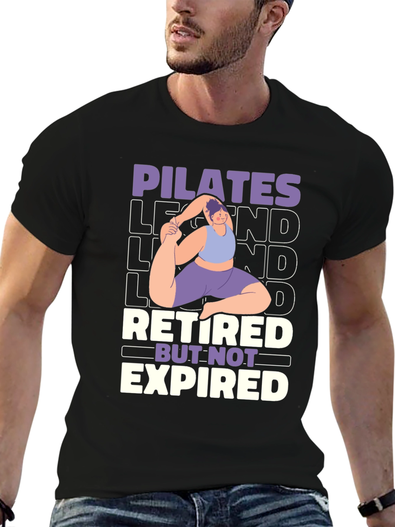 Pilates Legend Retired But Not Expired Graphic T-Shirt