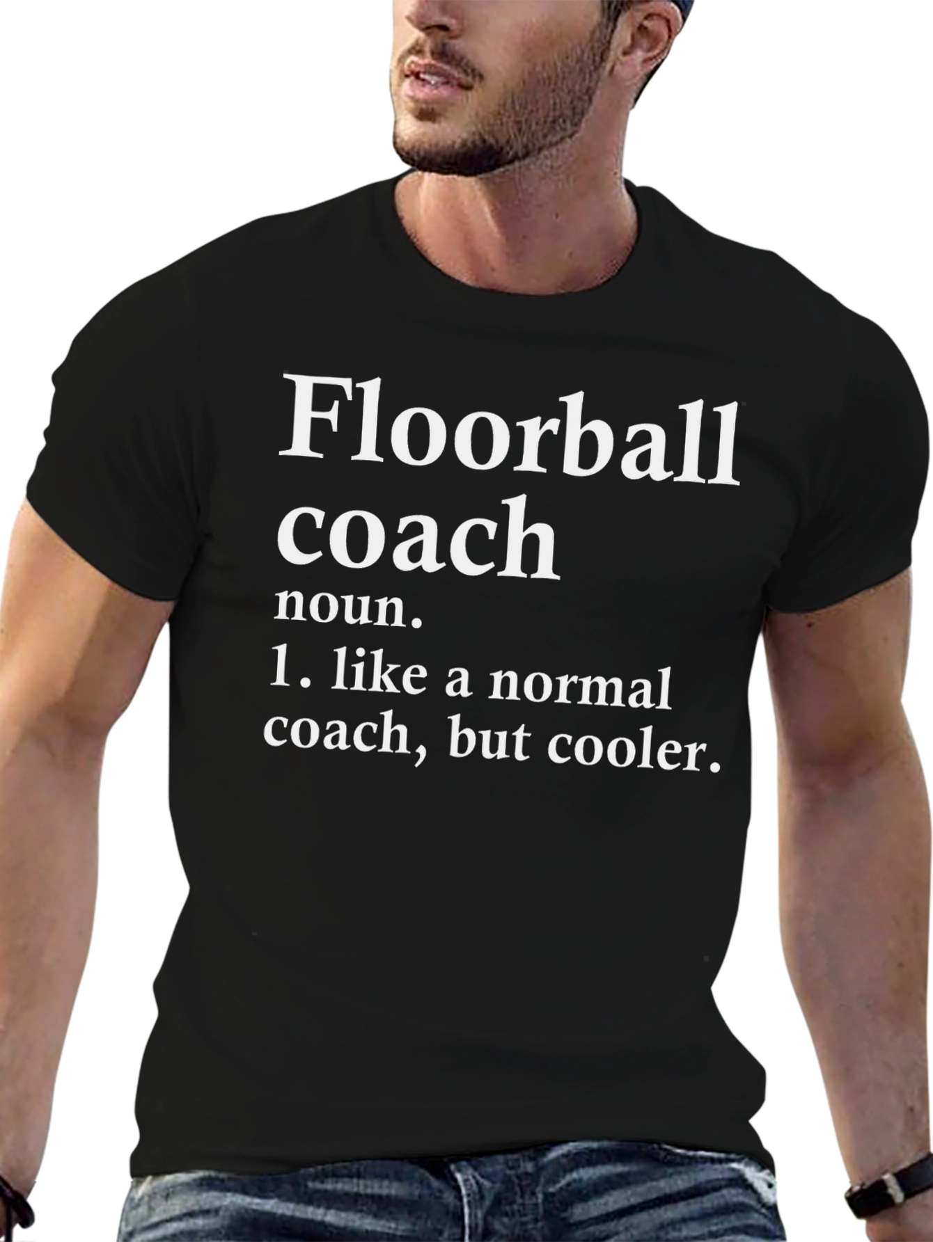 Floorball Coach Definition T-Shirt - Cool Coach Tee