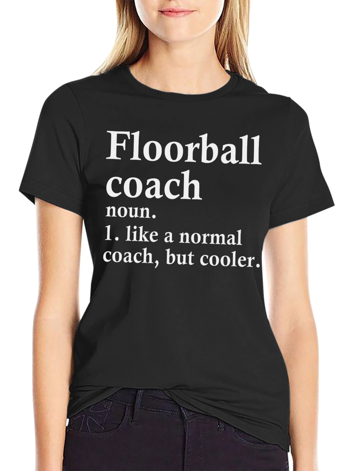 Floorball Coach Definition T-Shirt - Cool Coach Tee