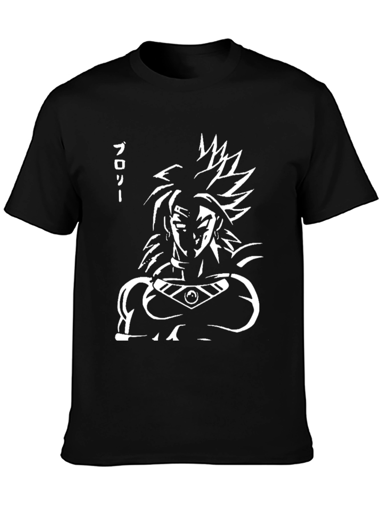 Broly Anime Graphic Tee - Black Cotton T-Shirt