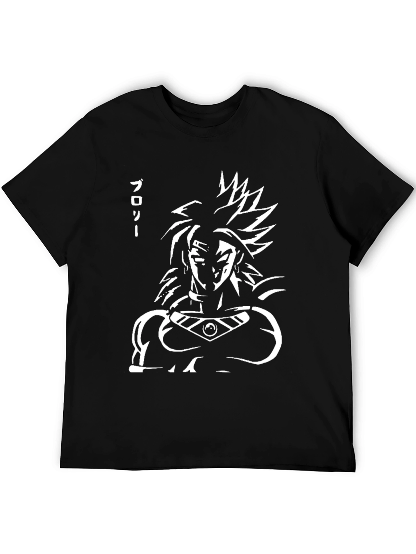 Broly Anime Graphic Tee - Black Cotton T-Shirt