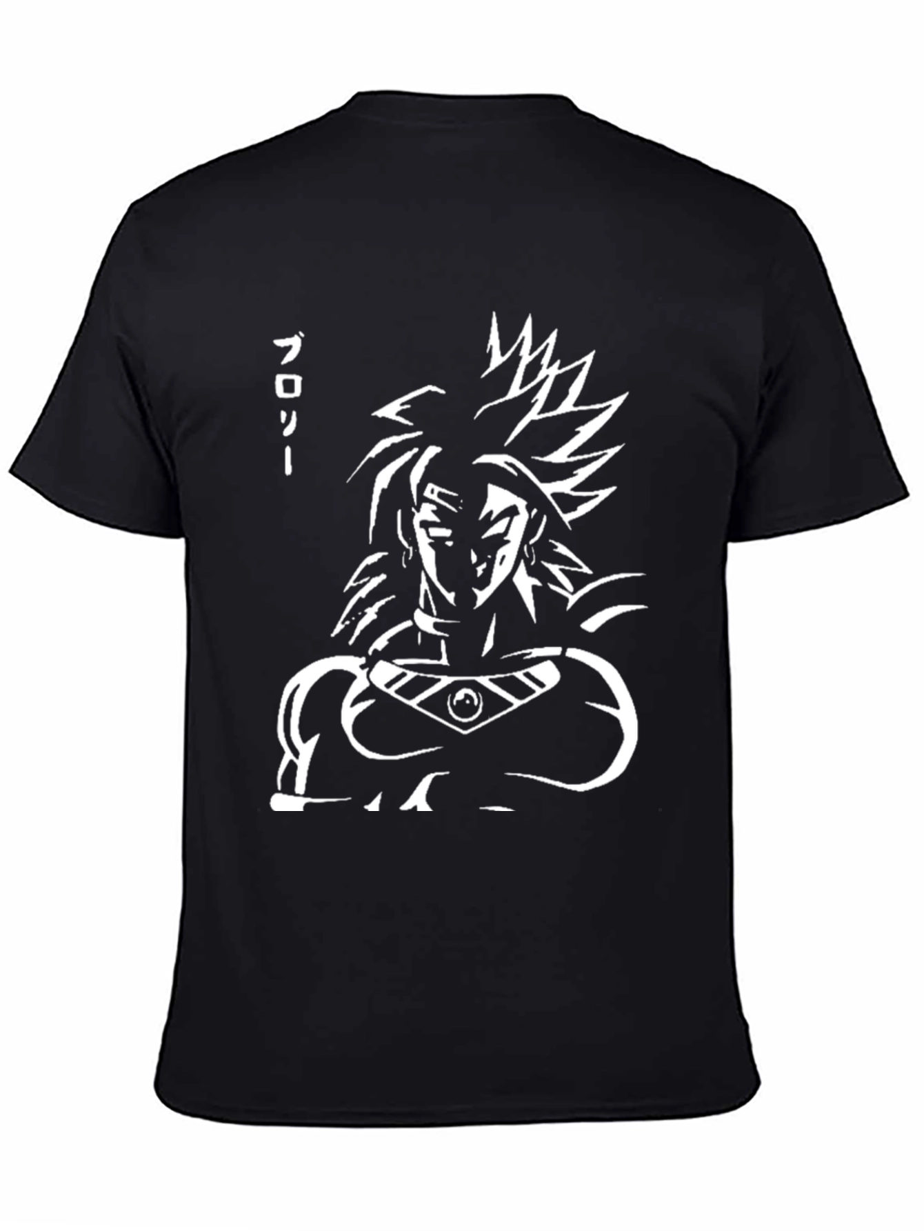 Broly Anime Graphic Tee - Black Cotton T-Shirt