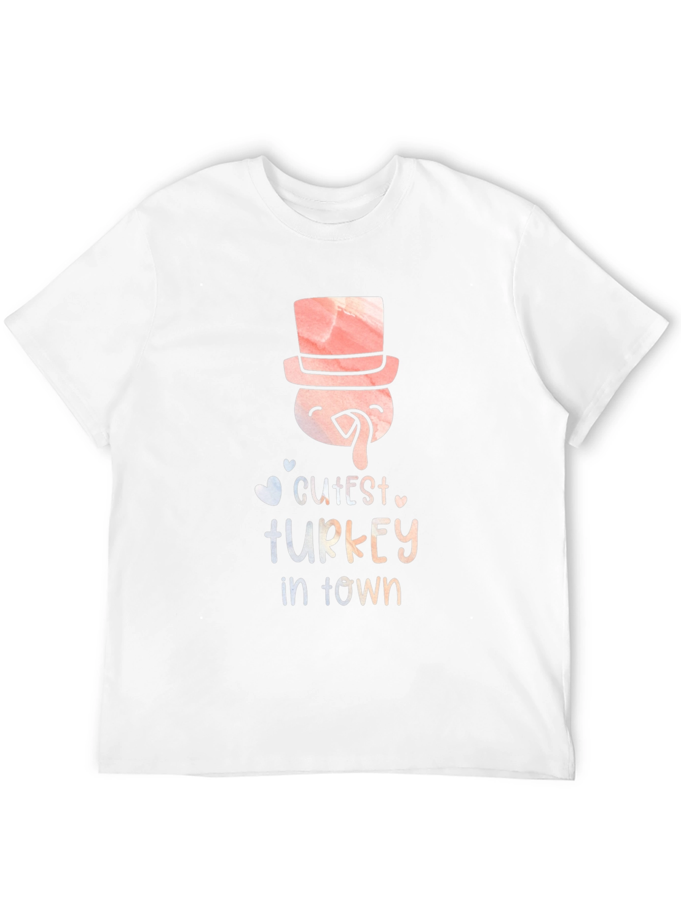Cutest Turkey in Town Black T-Shirt