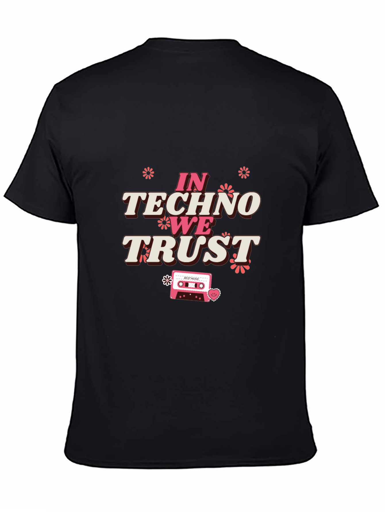 In Techno We Trust Graphic Tee - Black