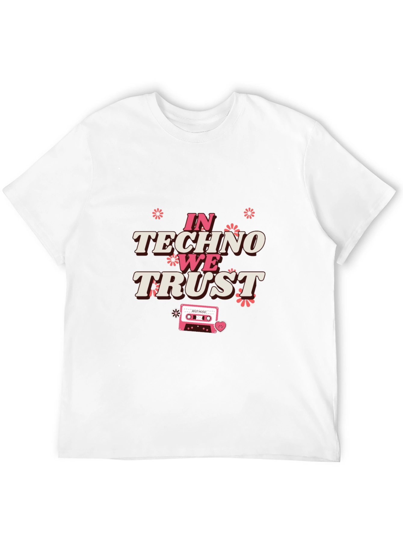 In Techno We Trust Graphic Tee - Black