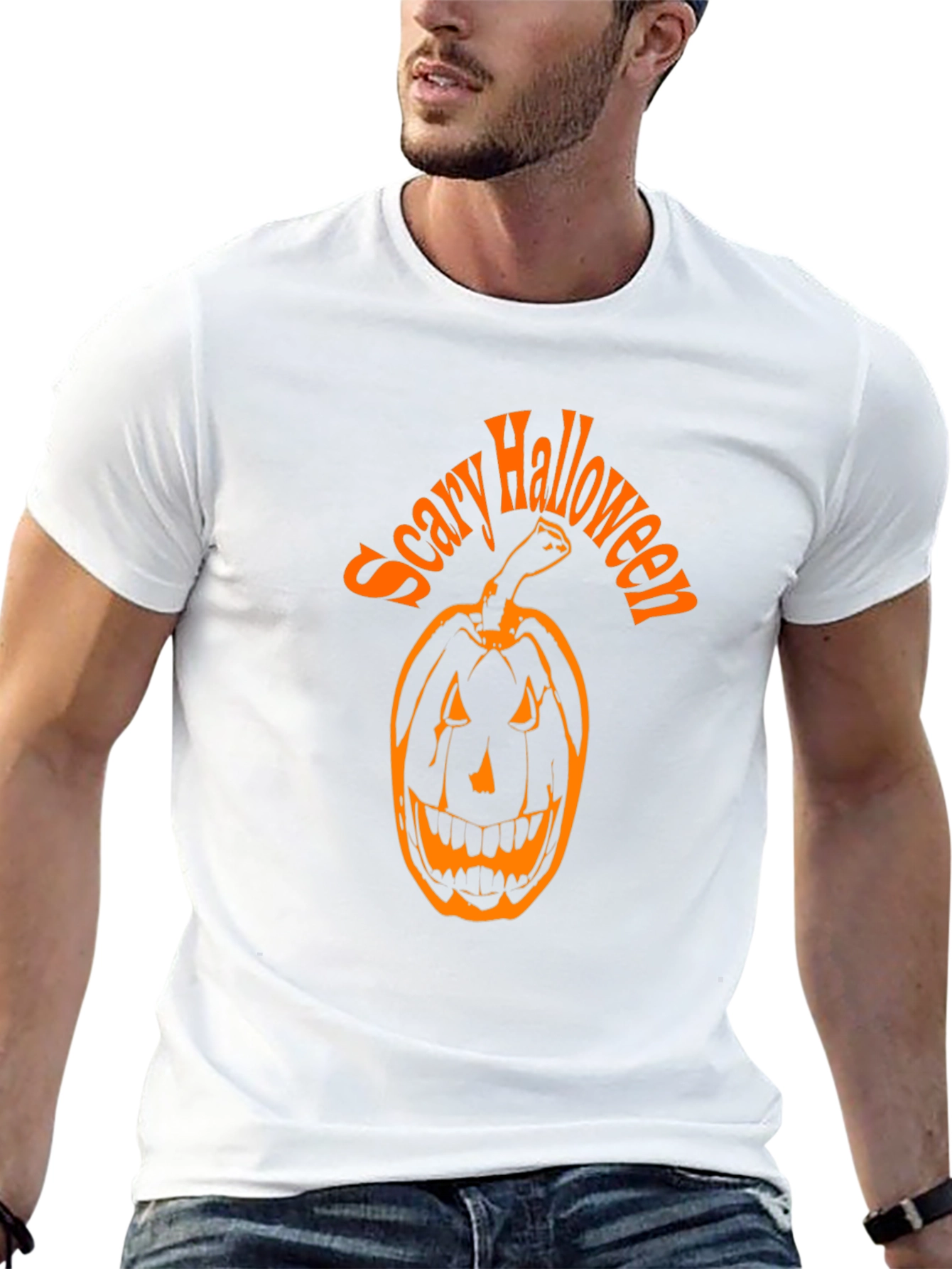 Scary Halloween Pumpkin T-Shirt