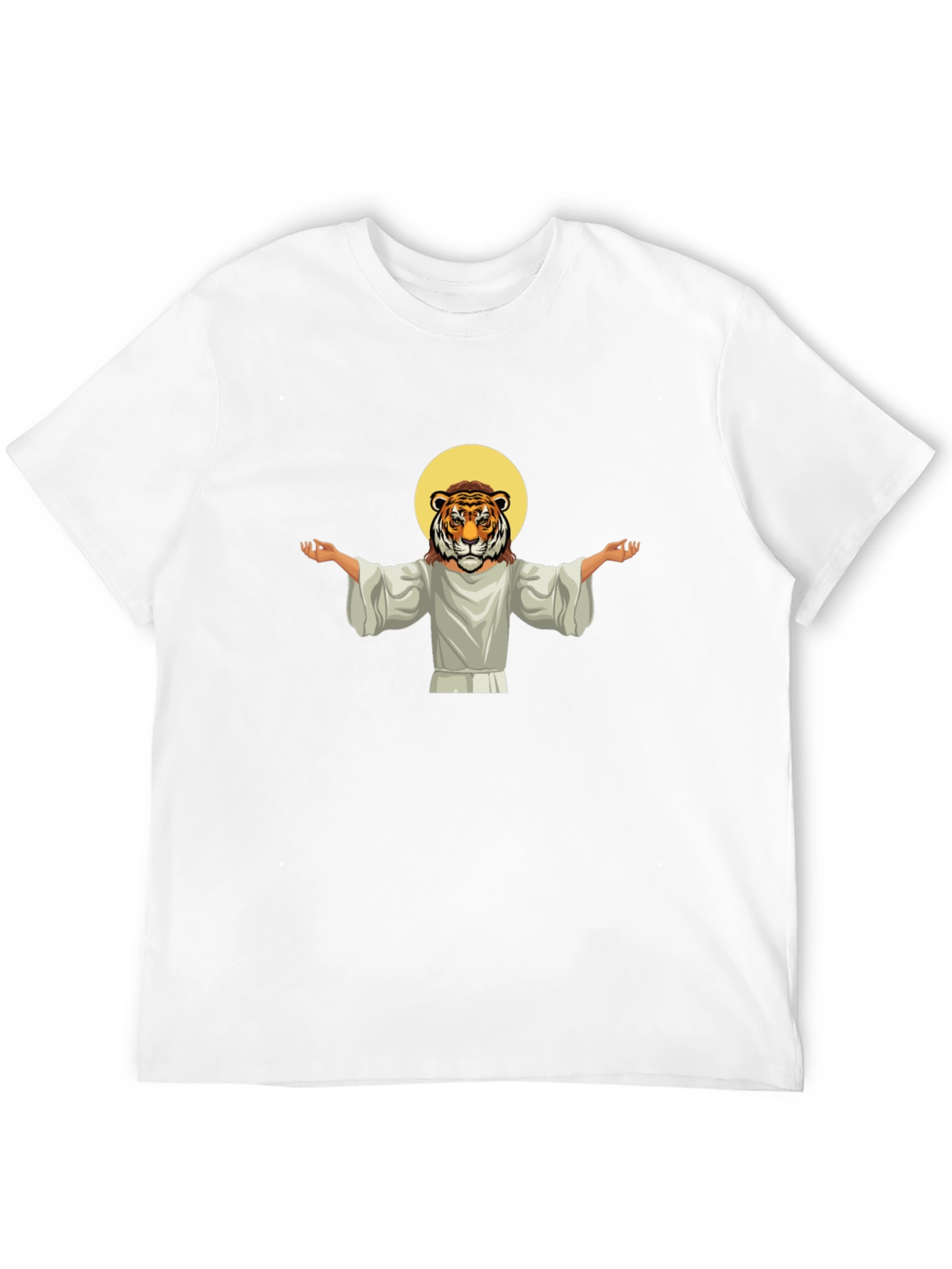 Tiger Jesus Graphic Tee - Black