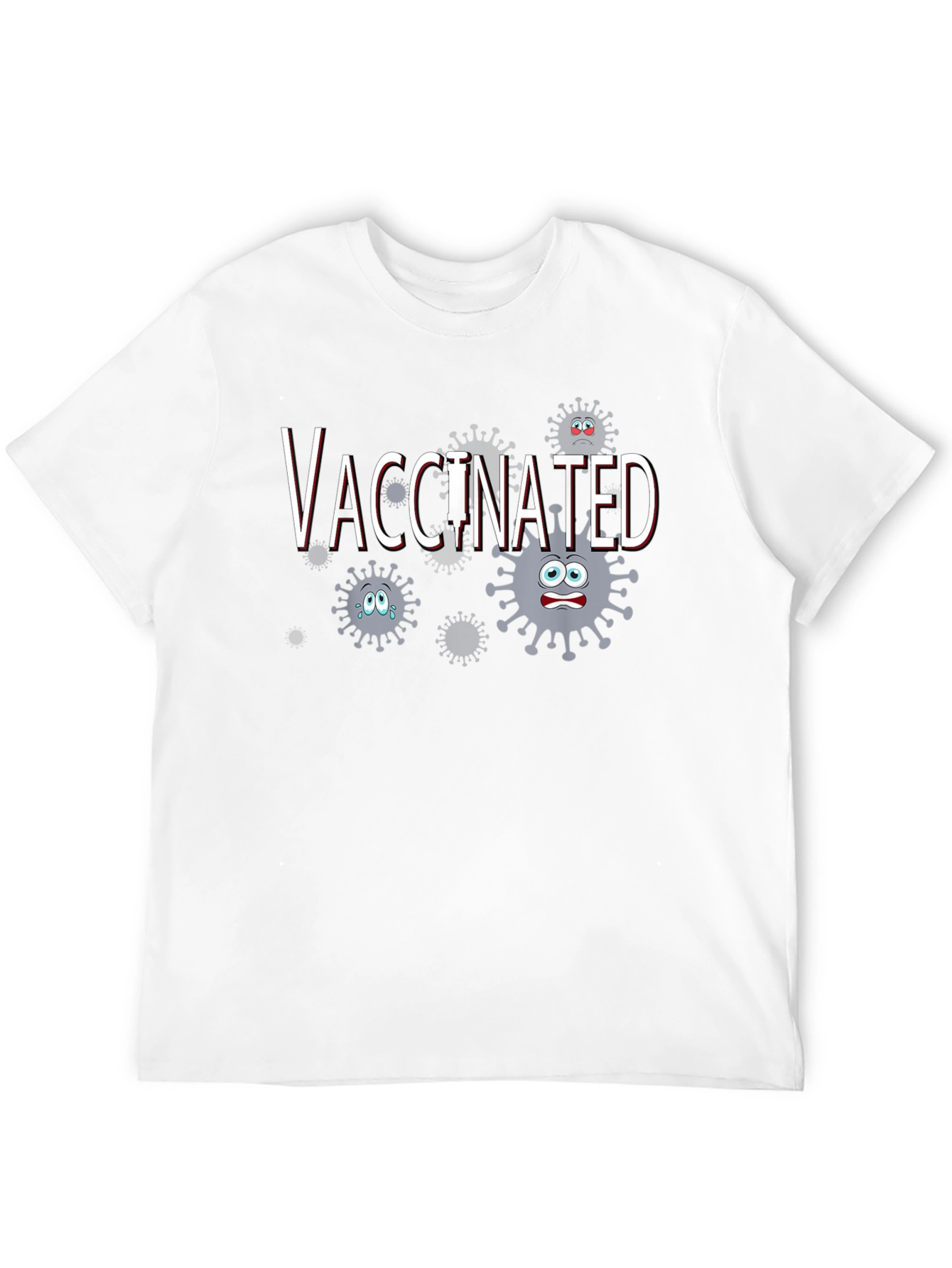 Vaccinated Cartoon Virus T-Shirt