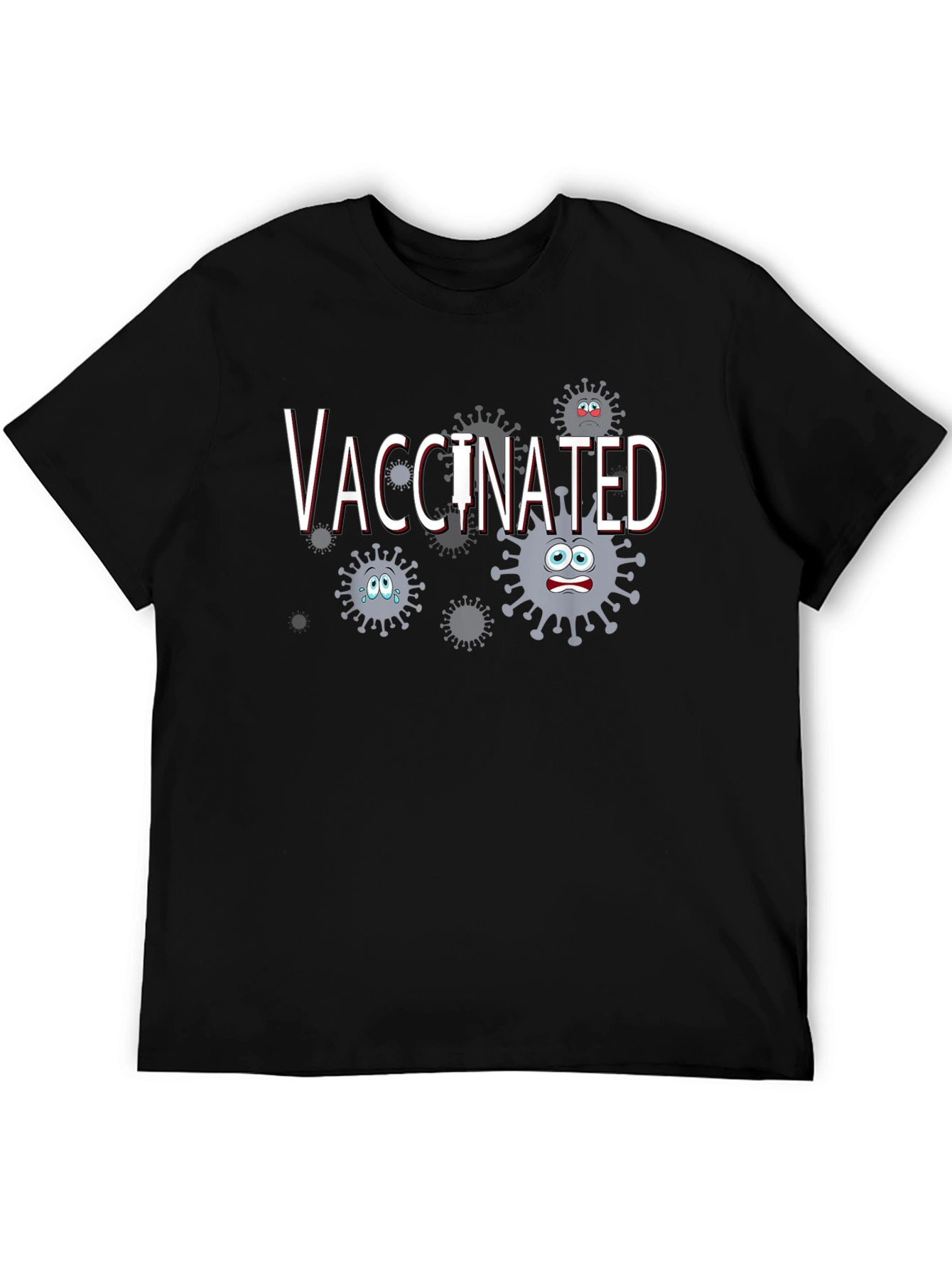 Vaccinated Cartoon Virus T-Shirt