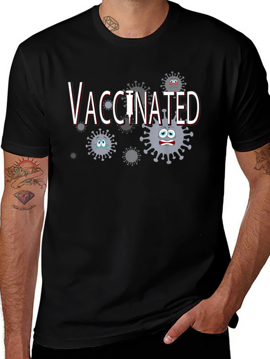 Vaccinated Cartoon Virus T-Shirt