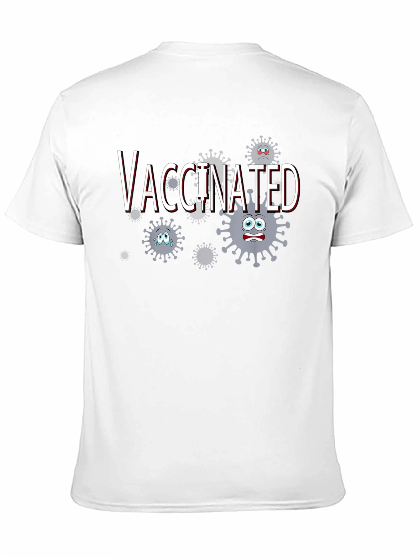 Vaccinated Cartoon Virus T-Shirt