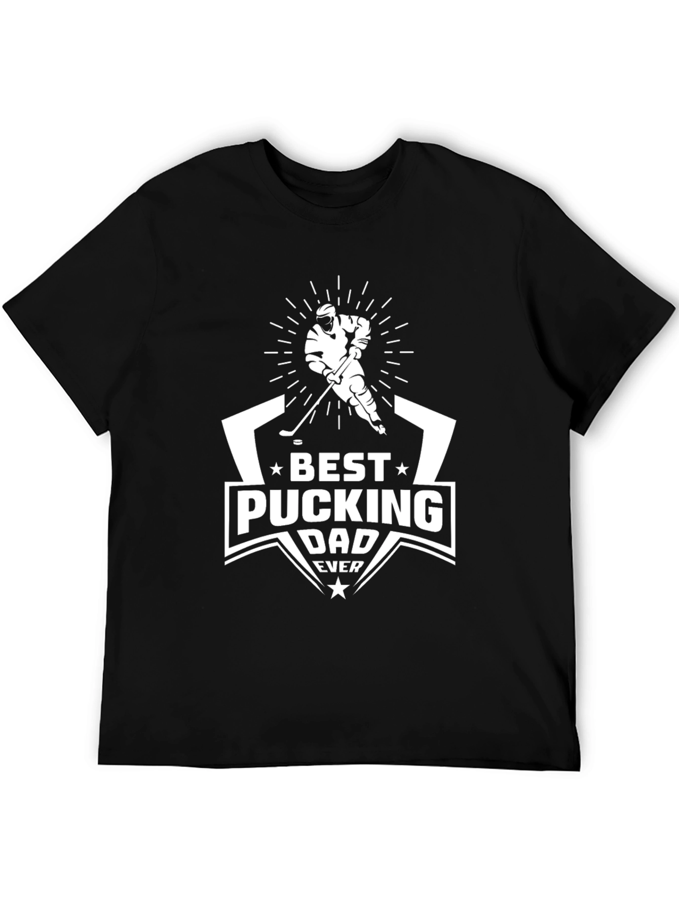 Best Pucking Dad Ever Hockey T-Shirt
