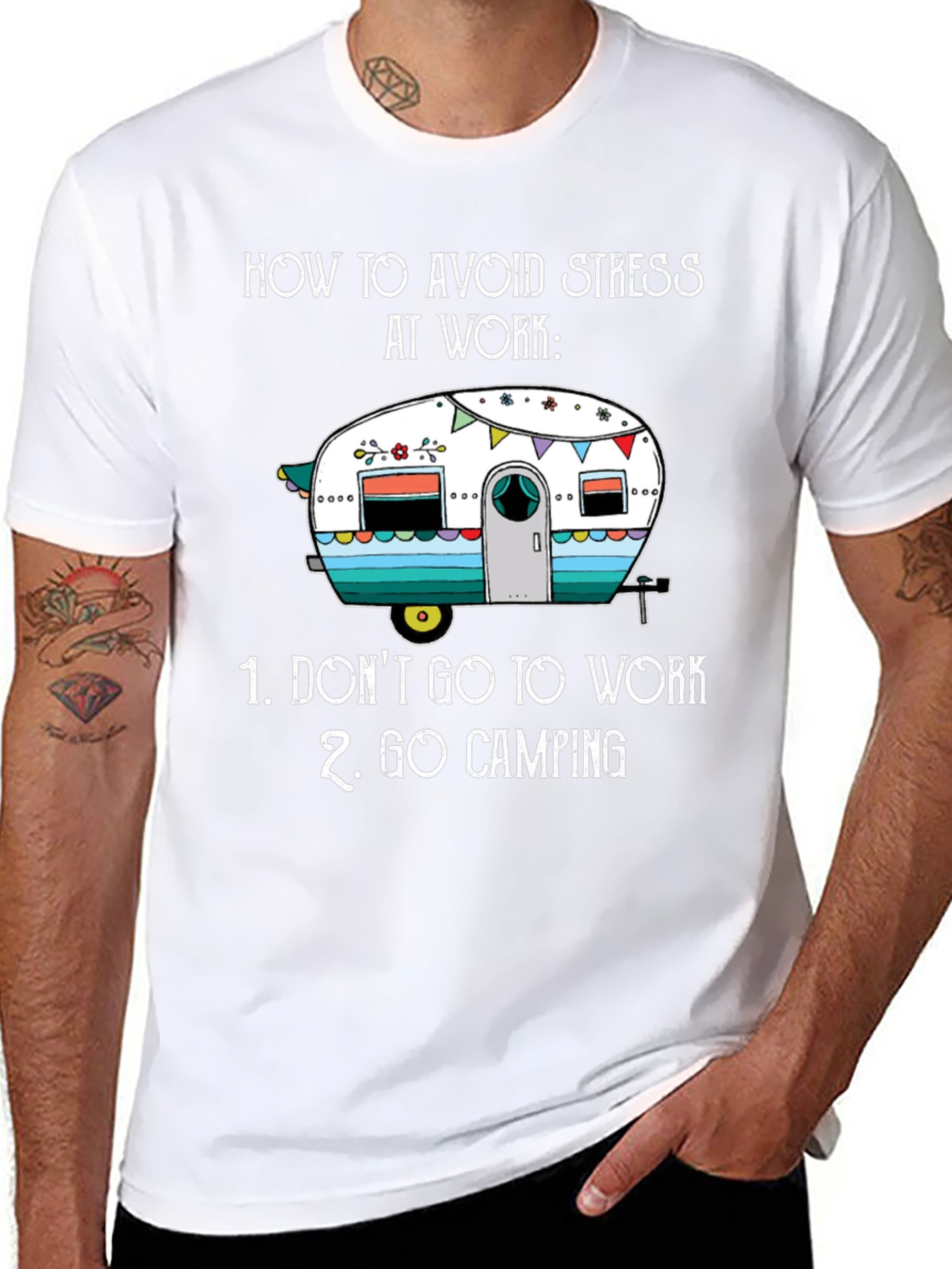 Avoid Stress Camping T-Shirt