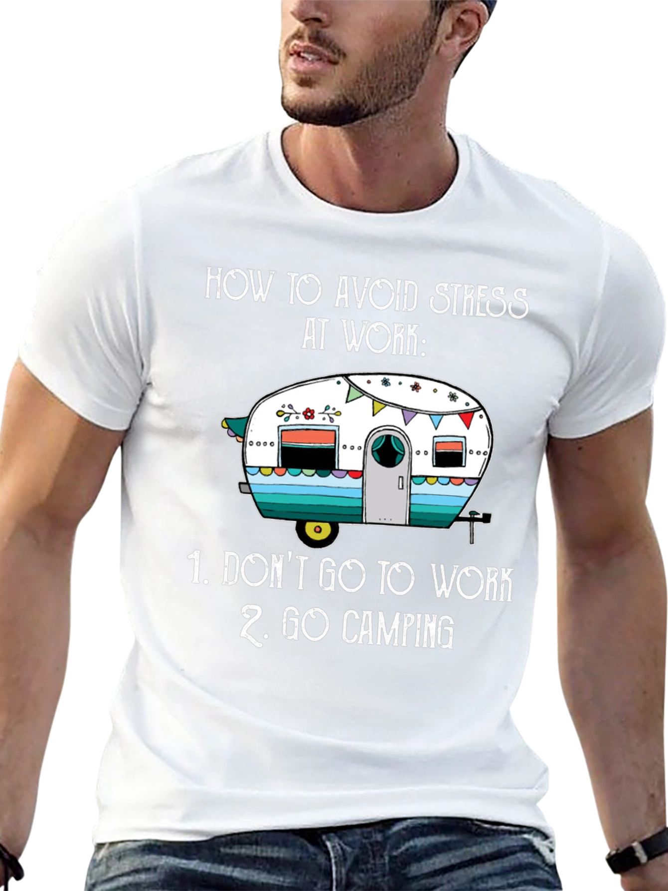 Avoid Stress Camping T-Shirt