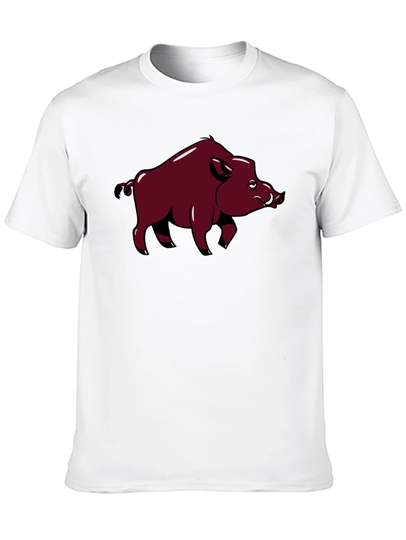 Boar Graphic Tee - Classic Black Cotton T-Shirt