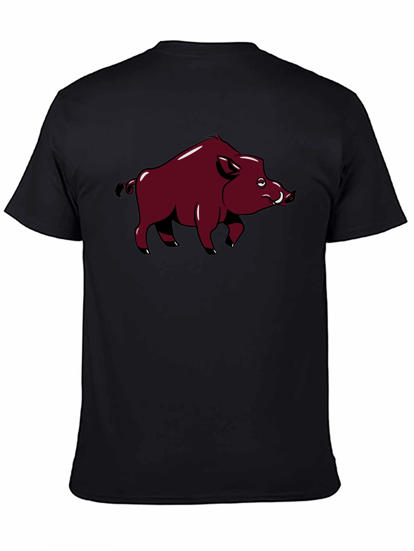 Boar Graphic Tee - Classic Black Cotton T-Shirt