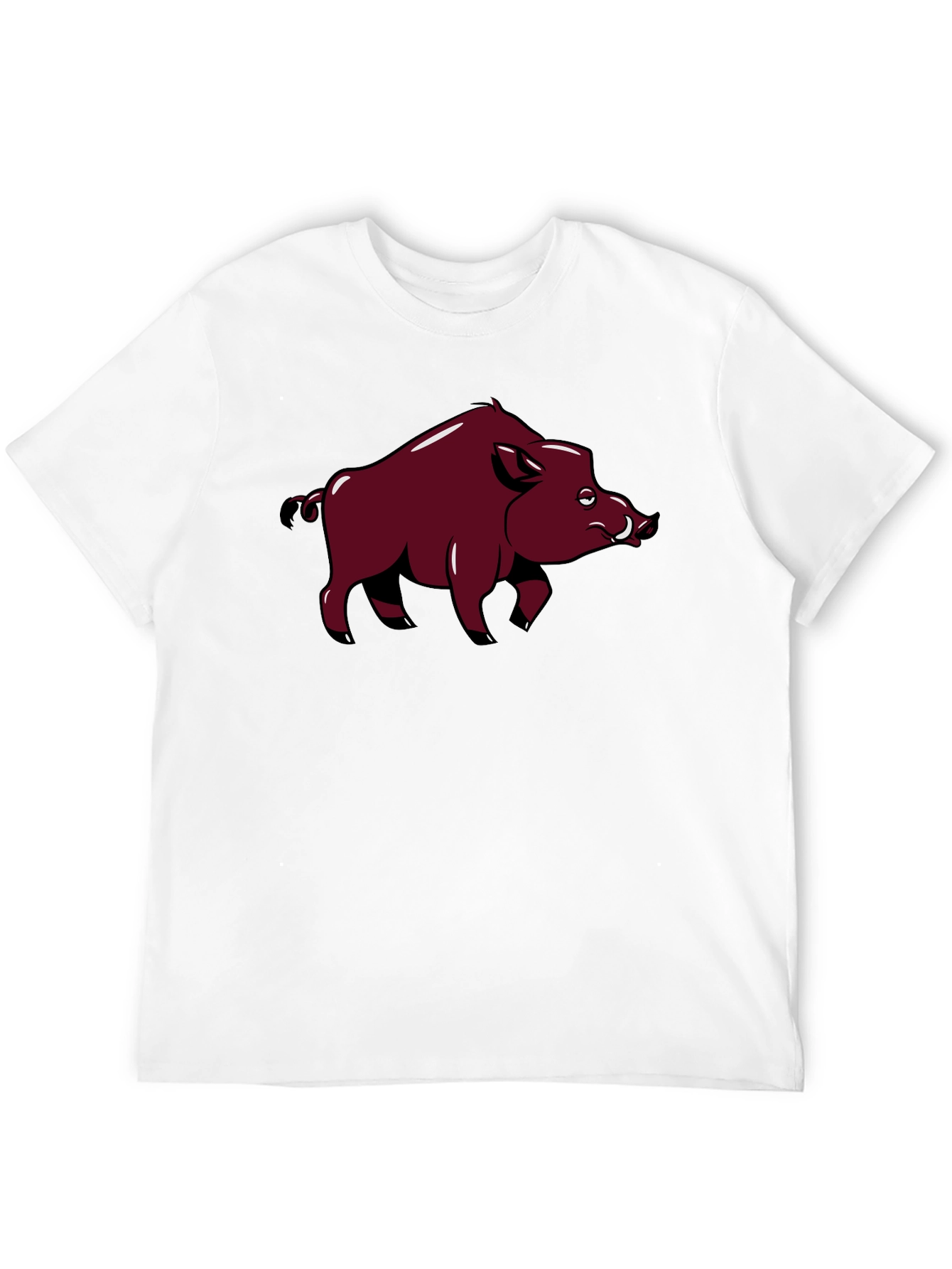 Boar Graphic Tee - Classic Black Cotton T-Shirt