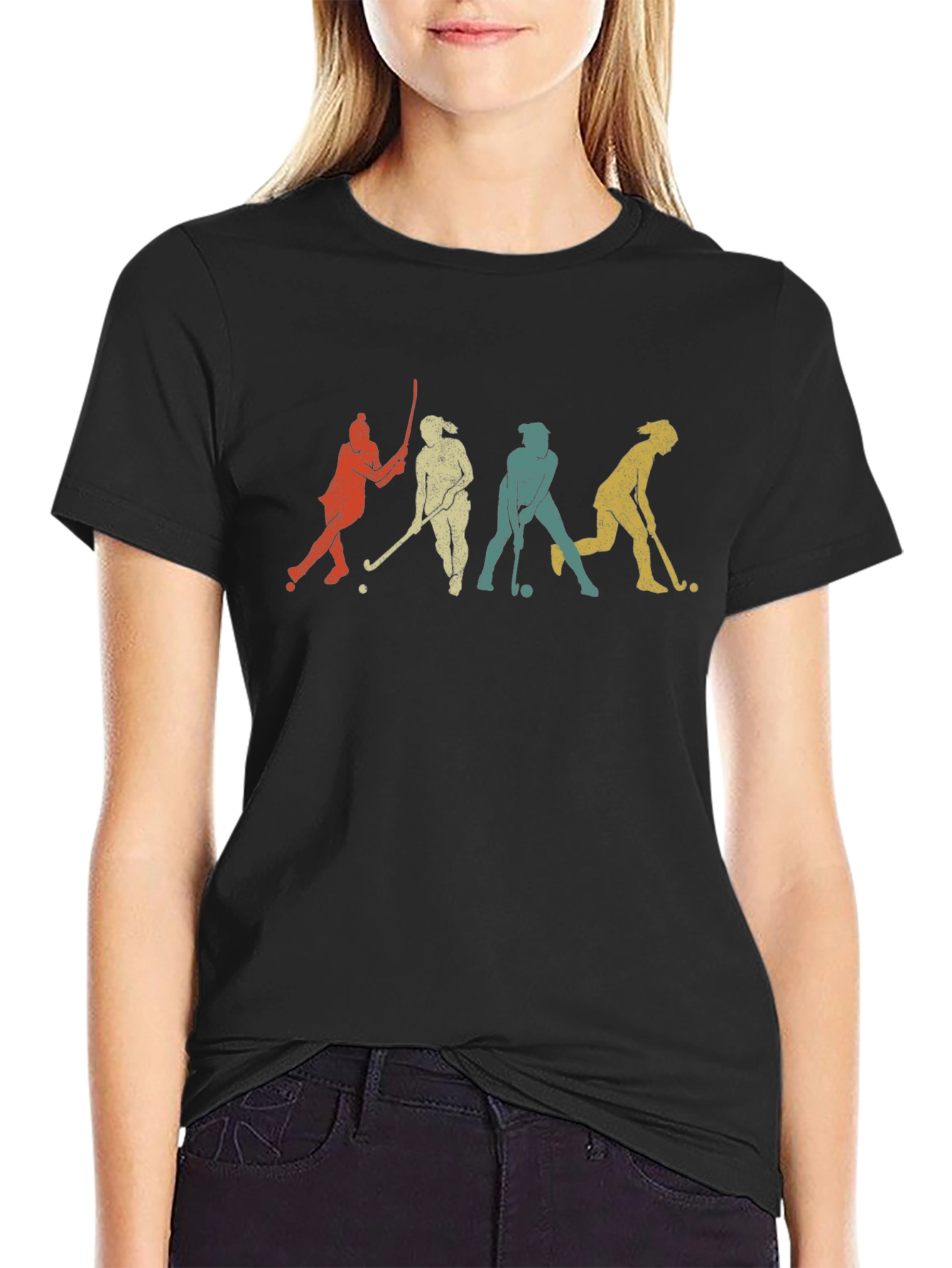 Retro Field Hockey Graphic Tee
