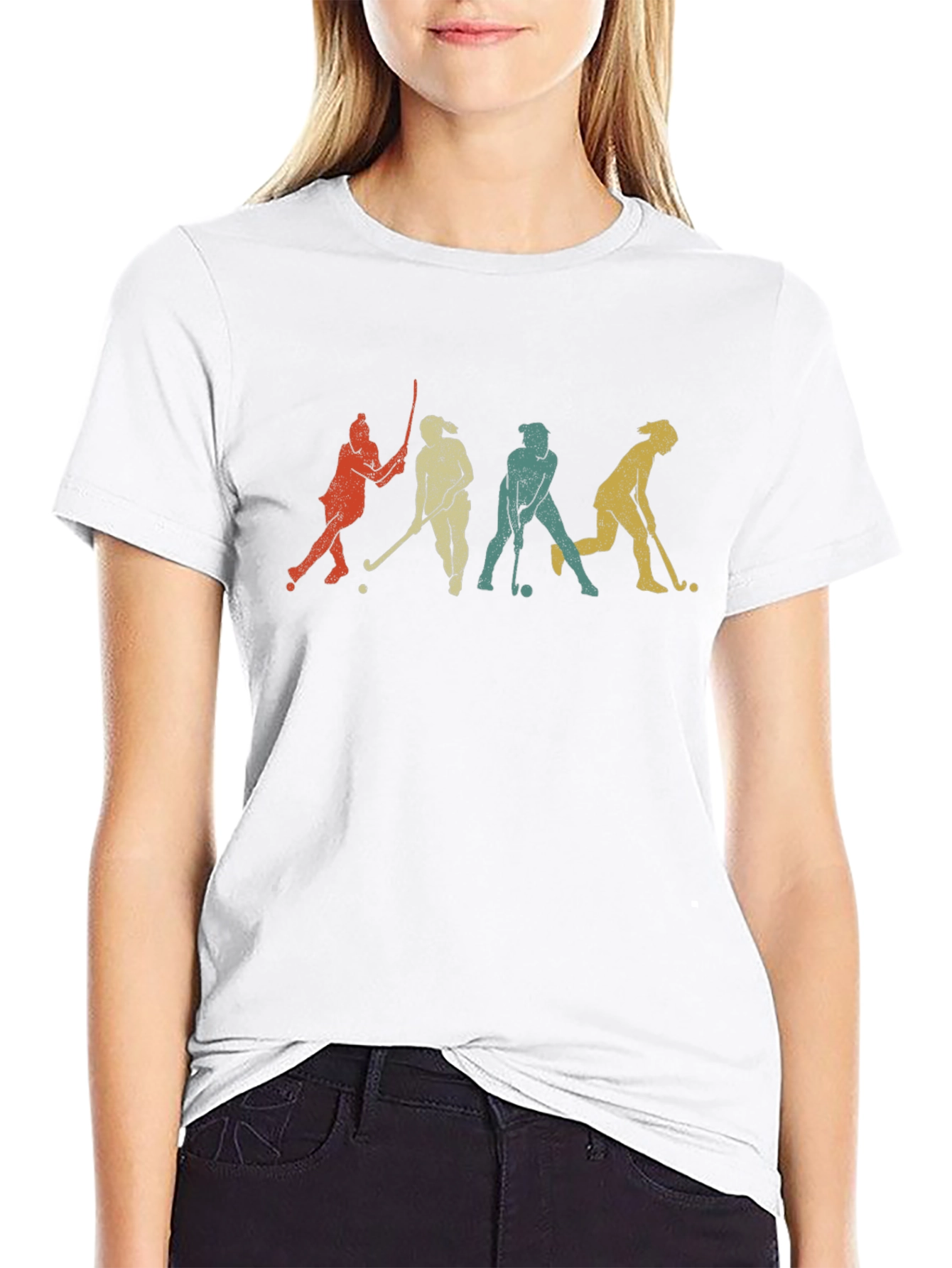 Retro Field Hockey Graphic Tee