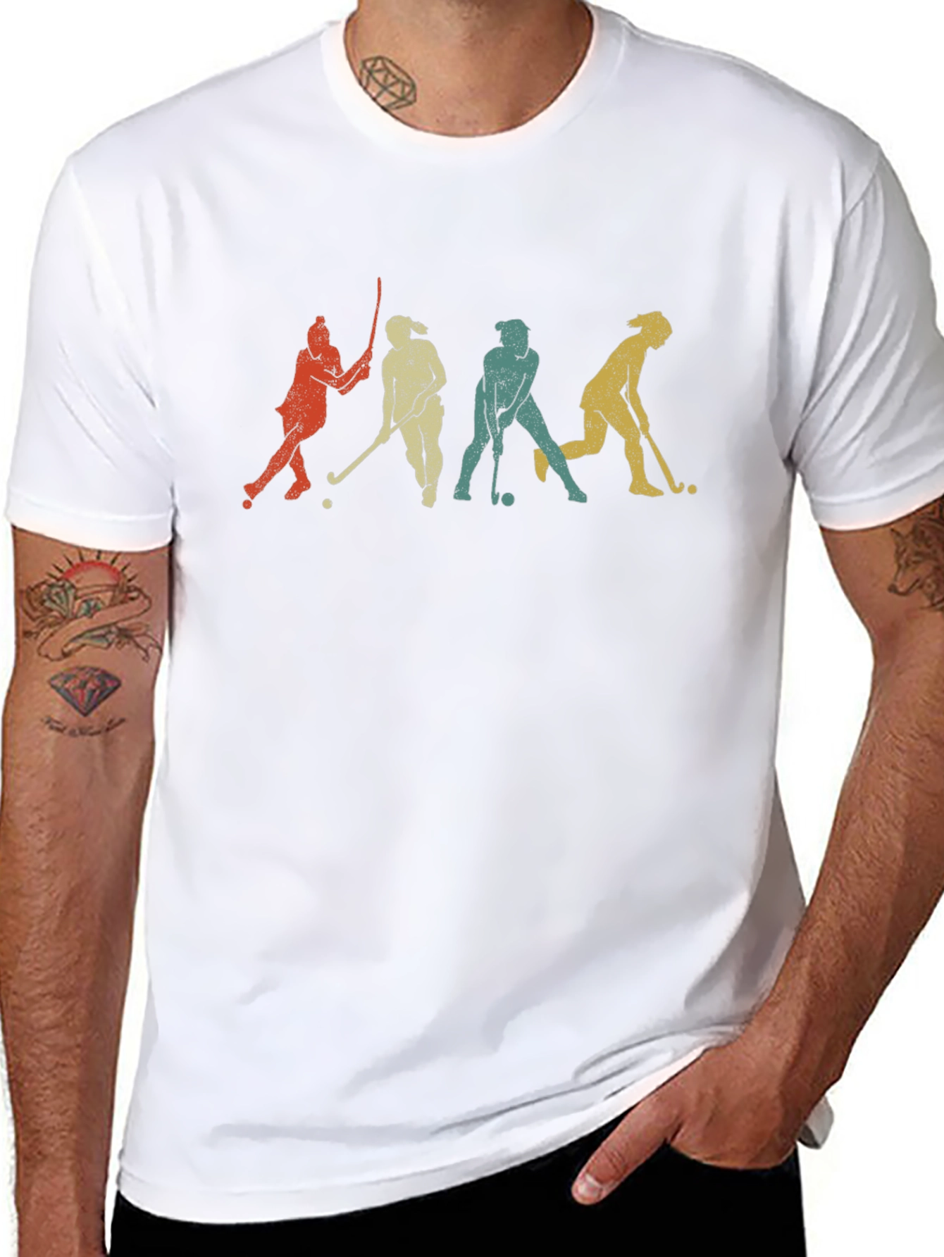 Retro Field Hockey Graphic Tee
