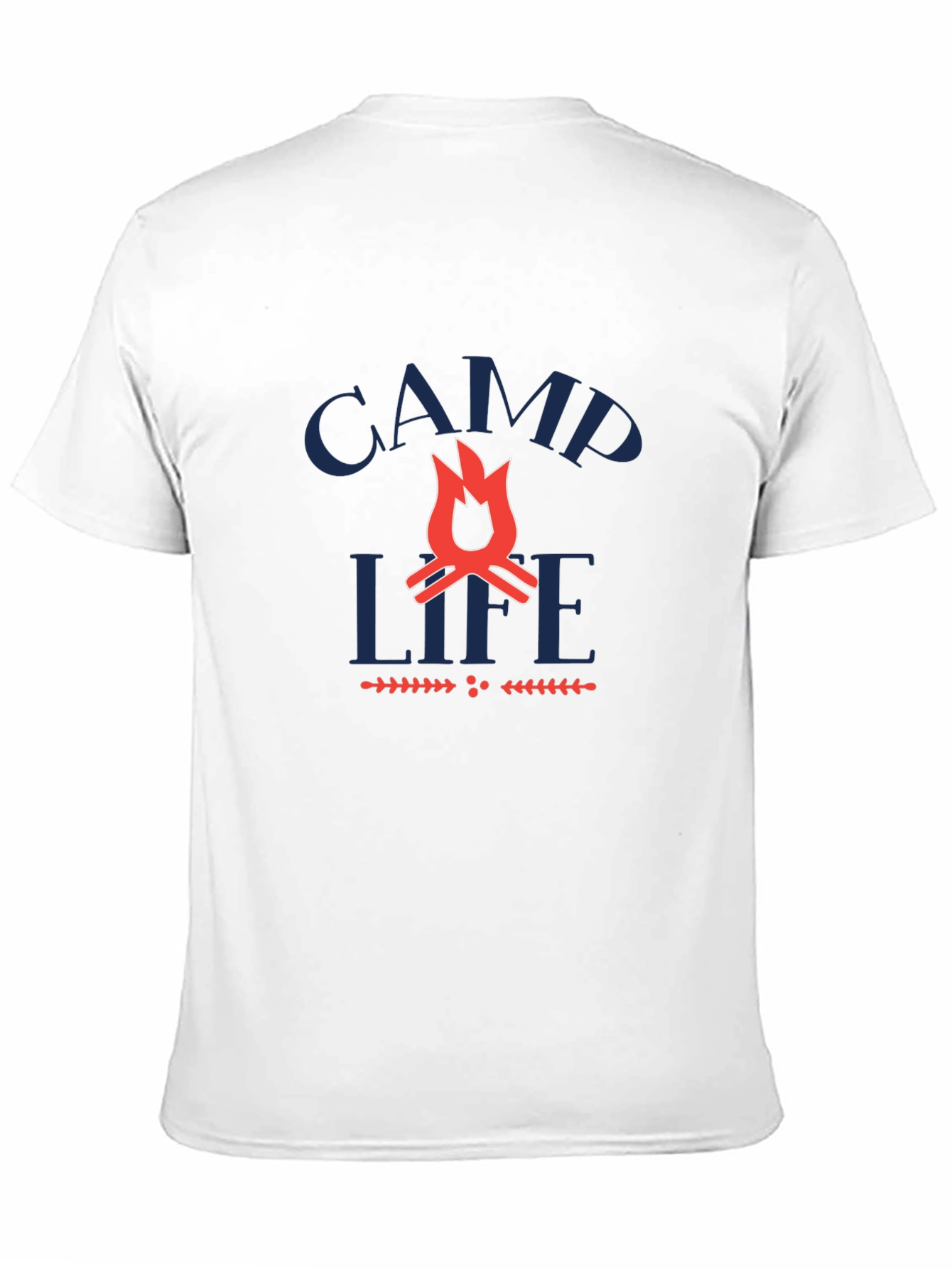 Camp Life Graphic Tee -  Black Crewneck T-Shirt