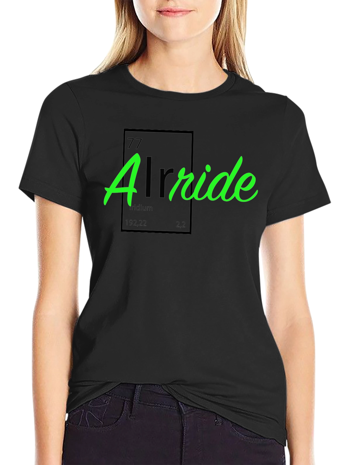 Iridium Alrrides T-Shirt Black Crew Neck