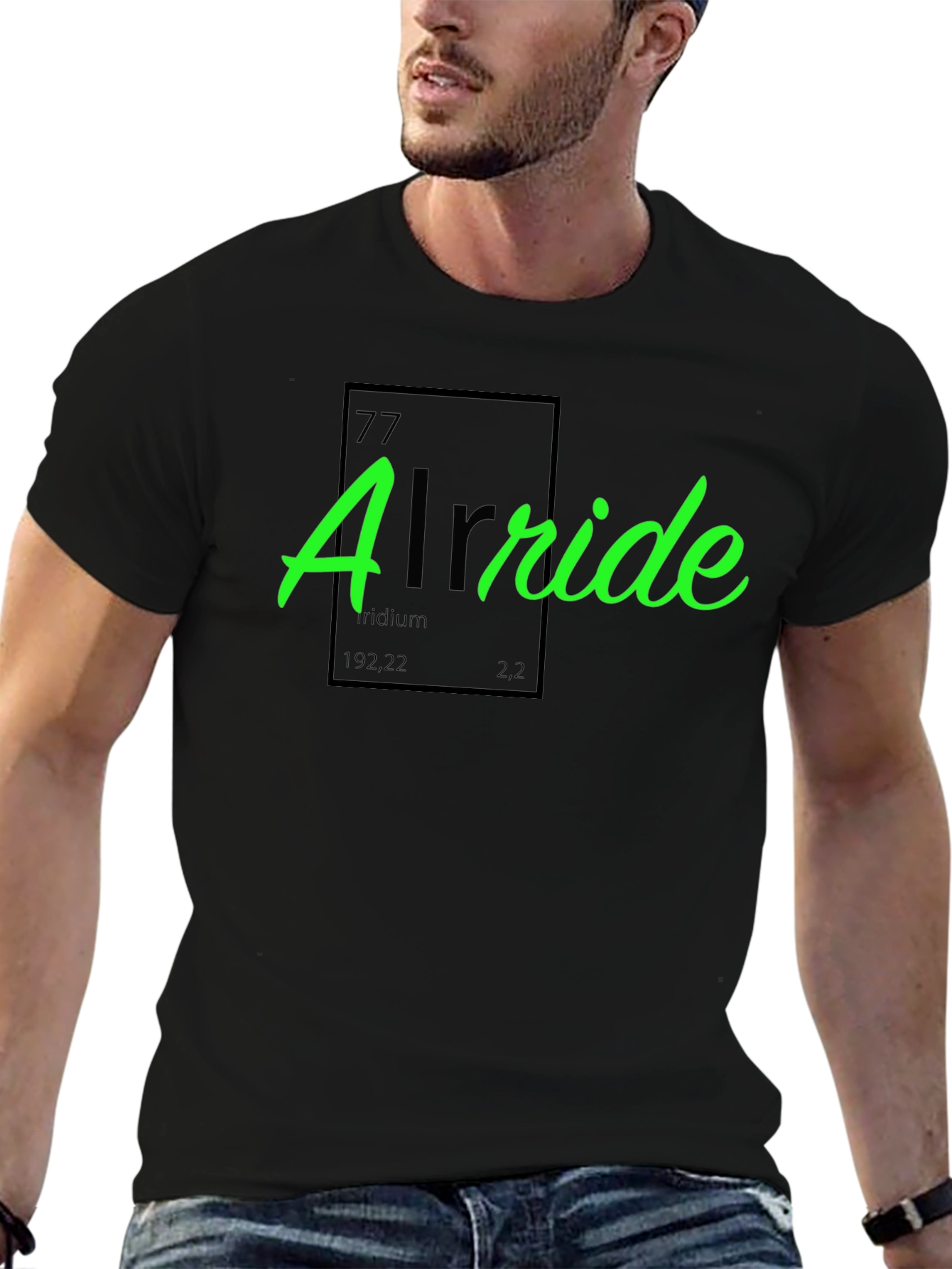 Iridium Alrrides T-Shirt Black Crew Neck